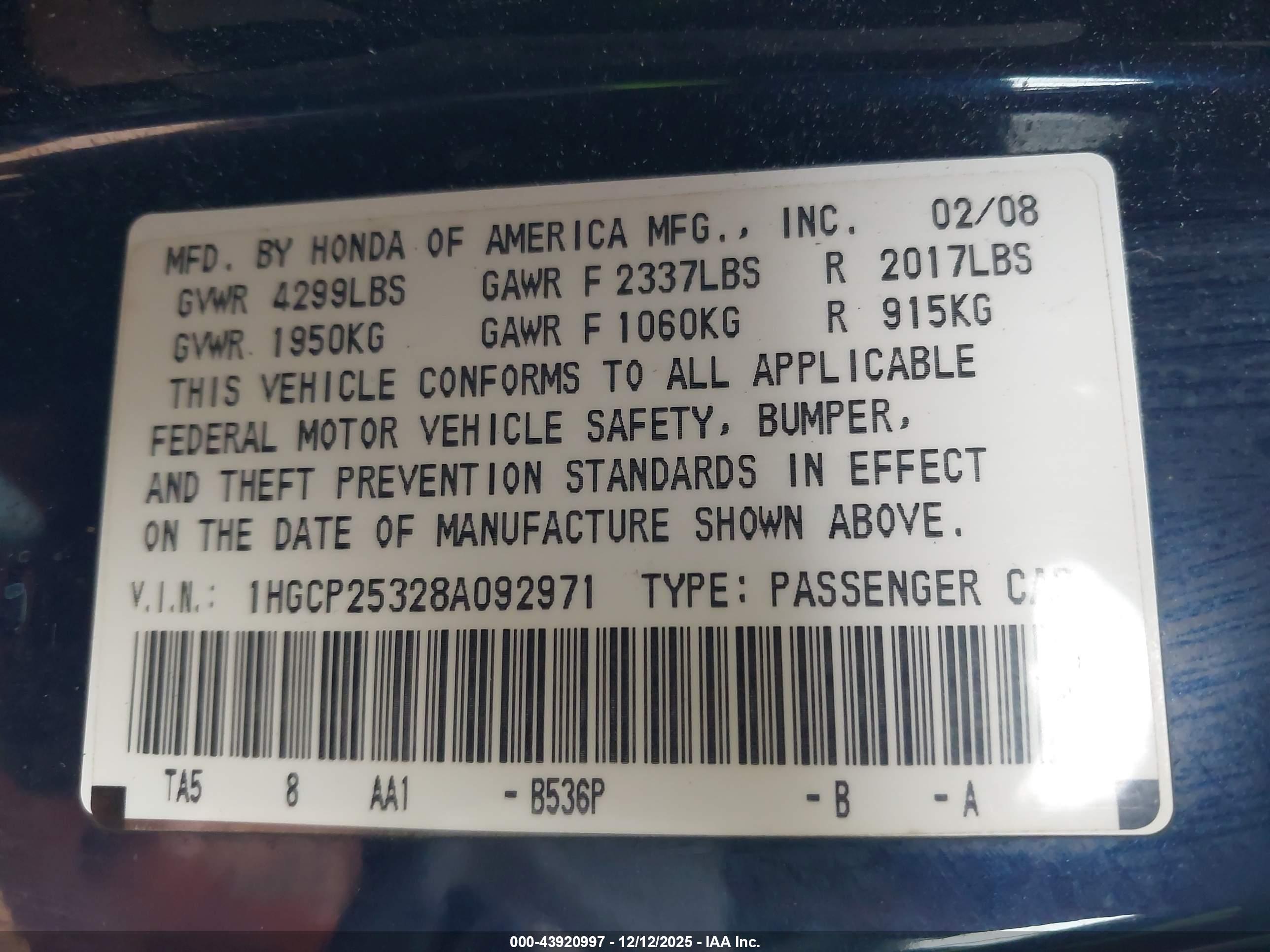 HONDA ACCORD image 9