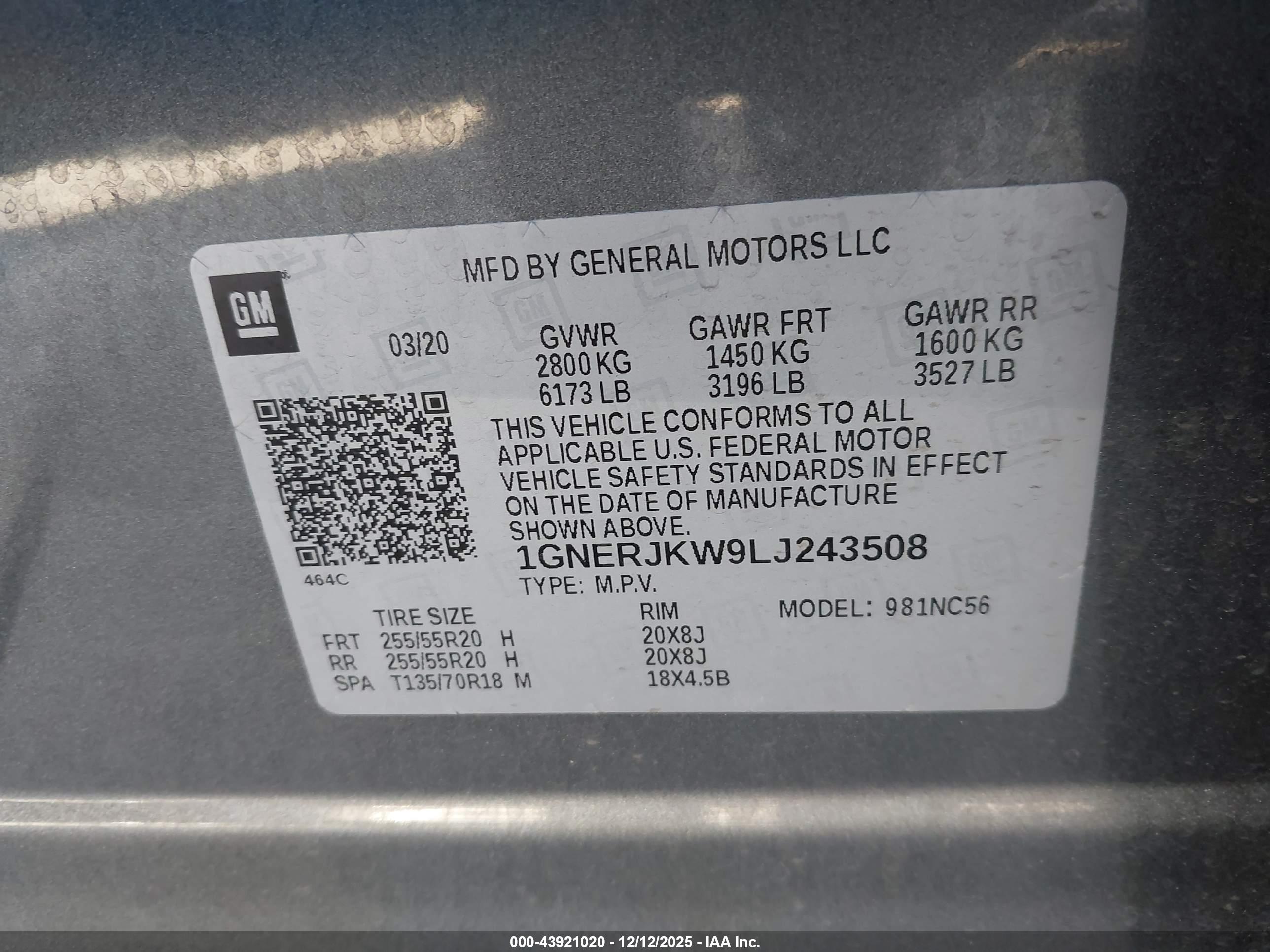 CHEVROLET TRAVERSE image 9