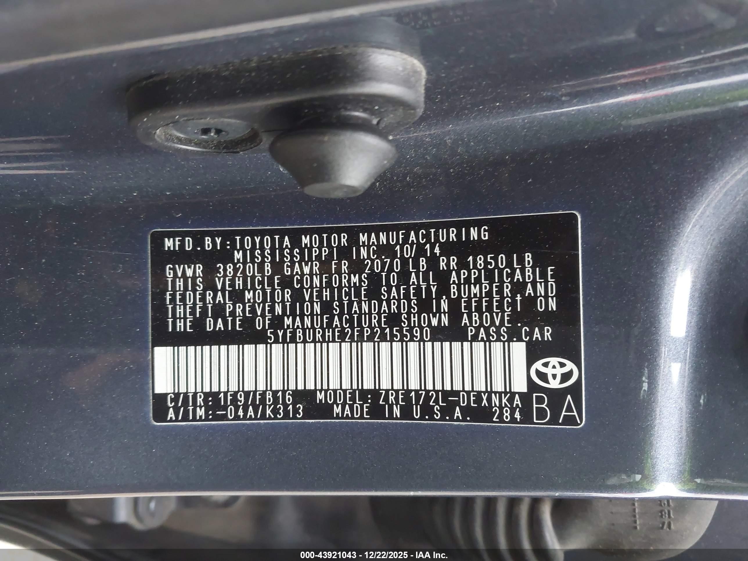 TOYOTA COROLLA image 9