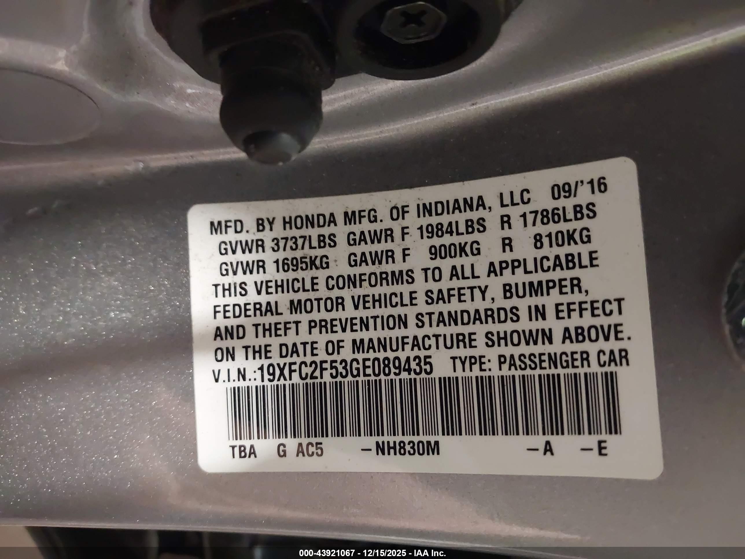 HONDA CIVIC image 9