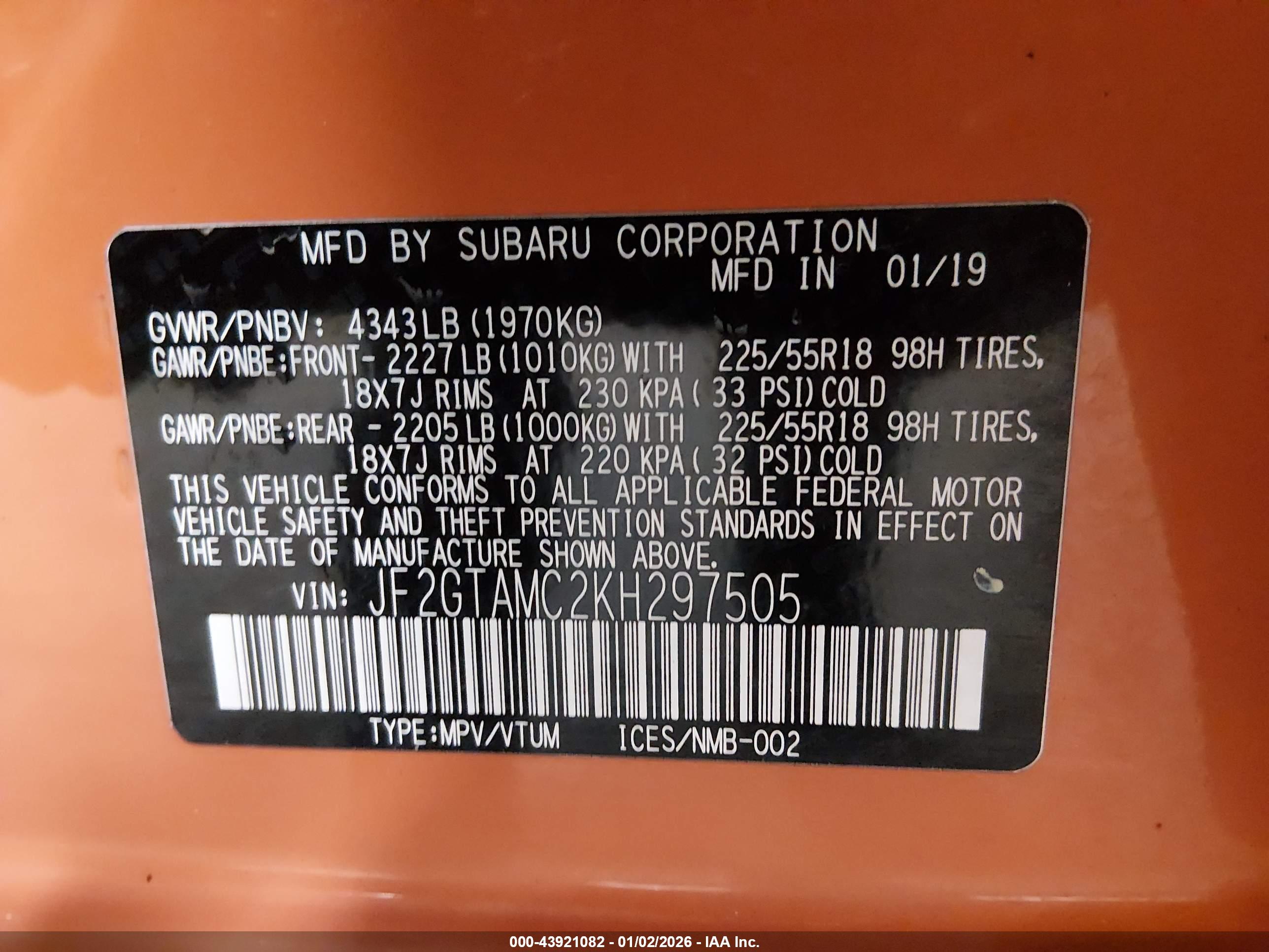SUBARU CROSSTREK image 9