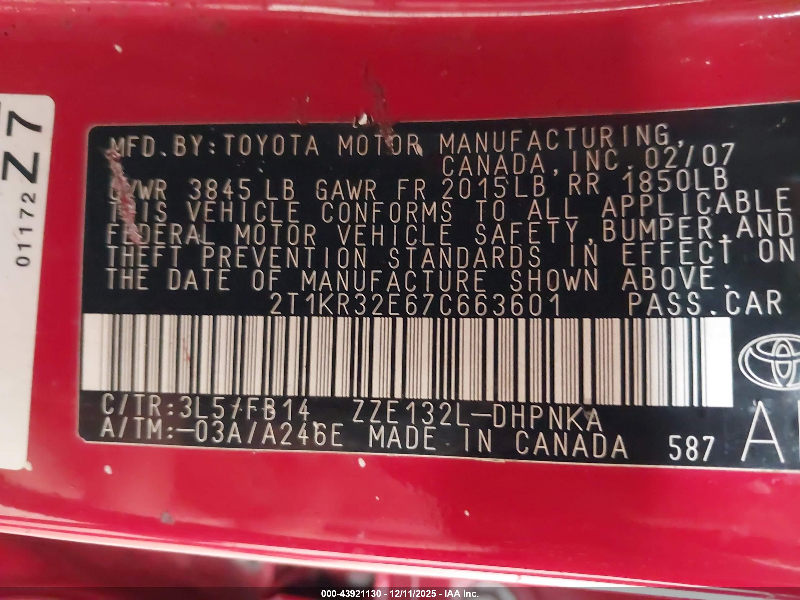 TOYOTA MATRIX image 9