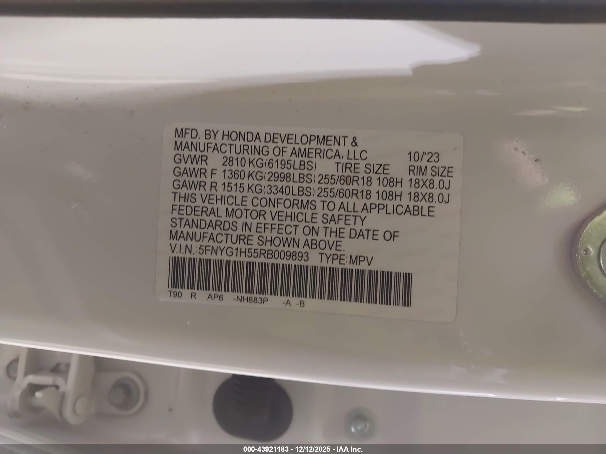HONDA PILOT image 9