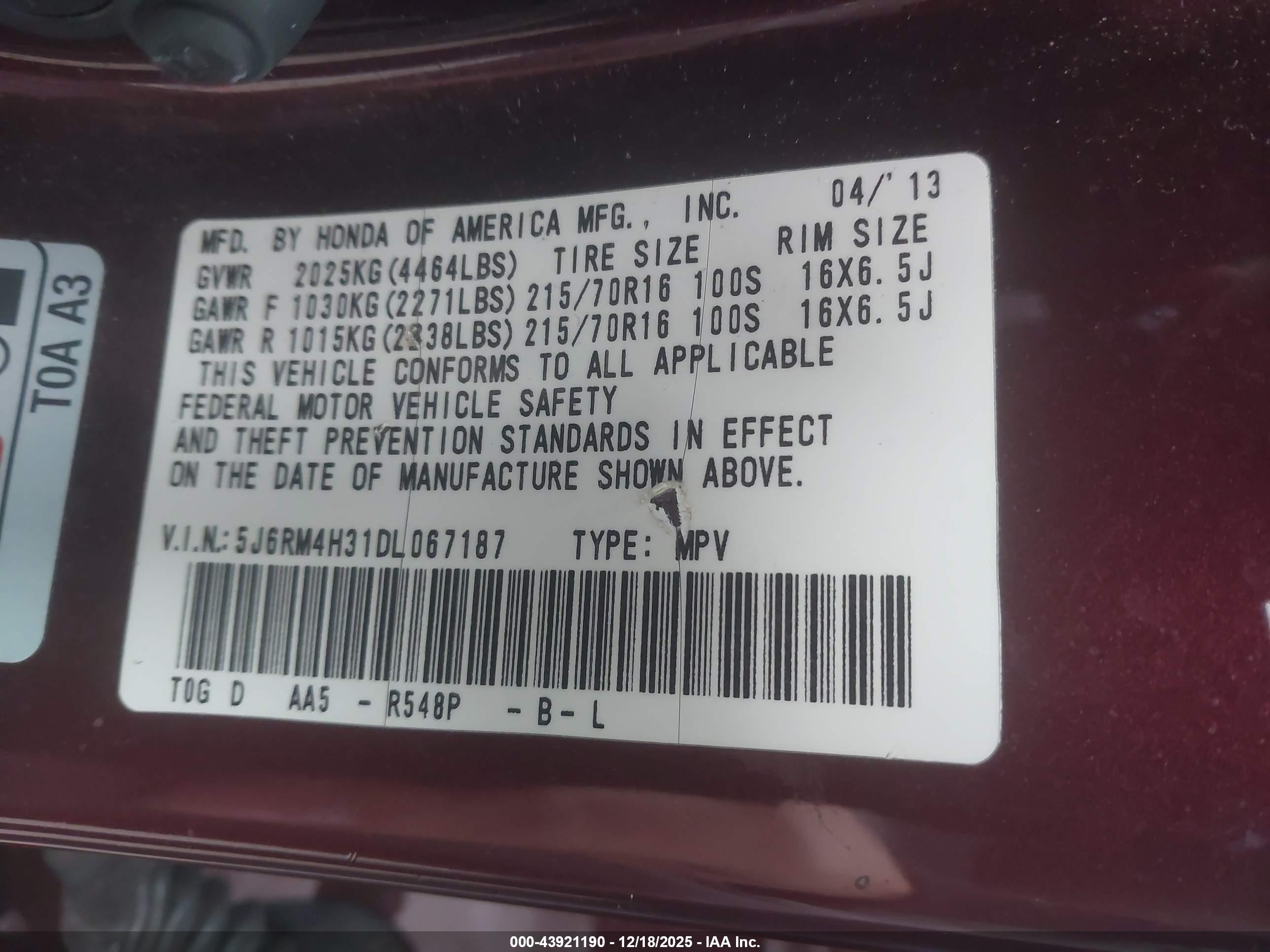 HONDA CR-V image 9
