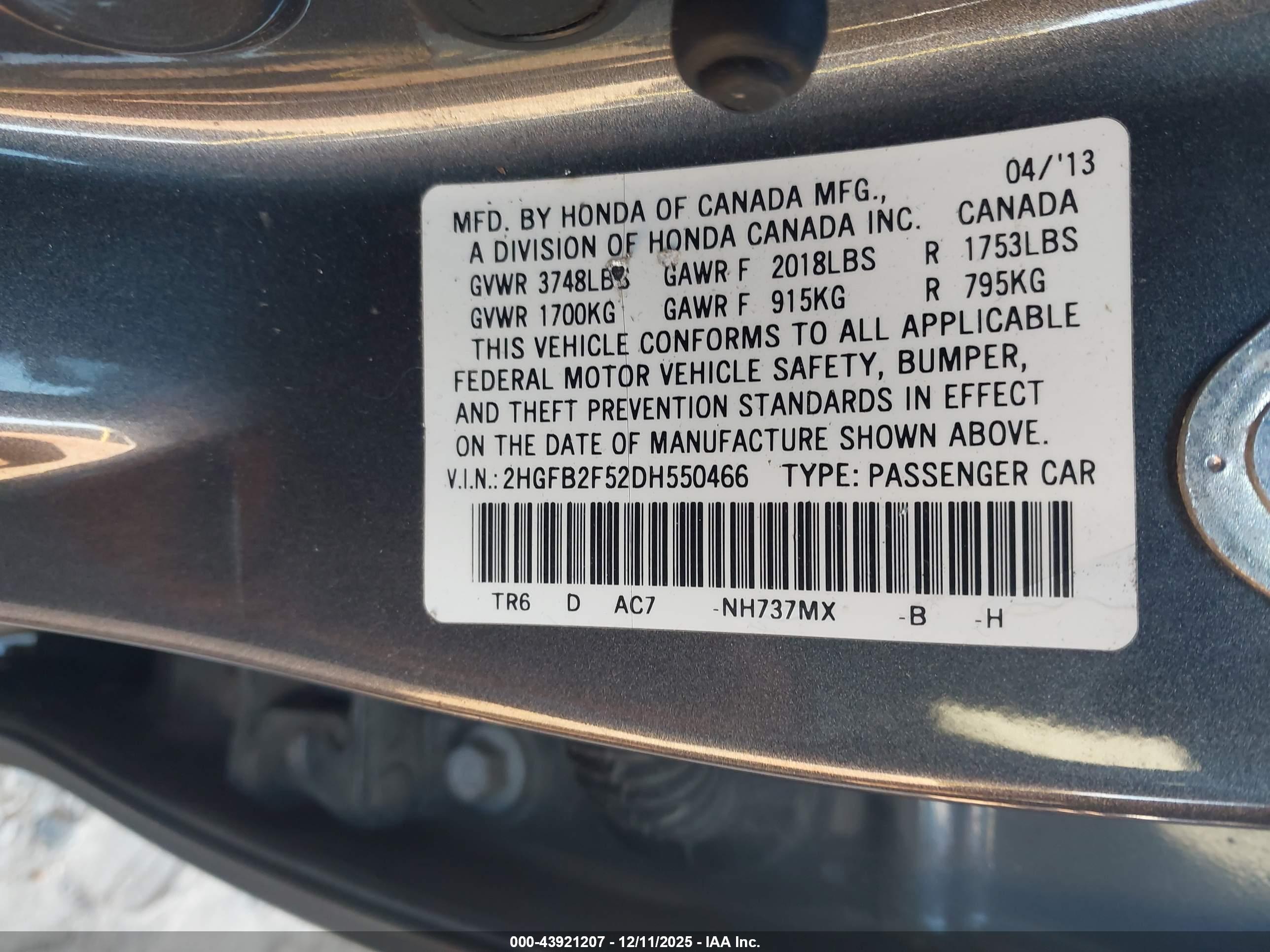 HONDA CIVIC image 9