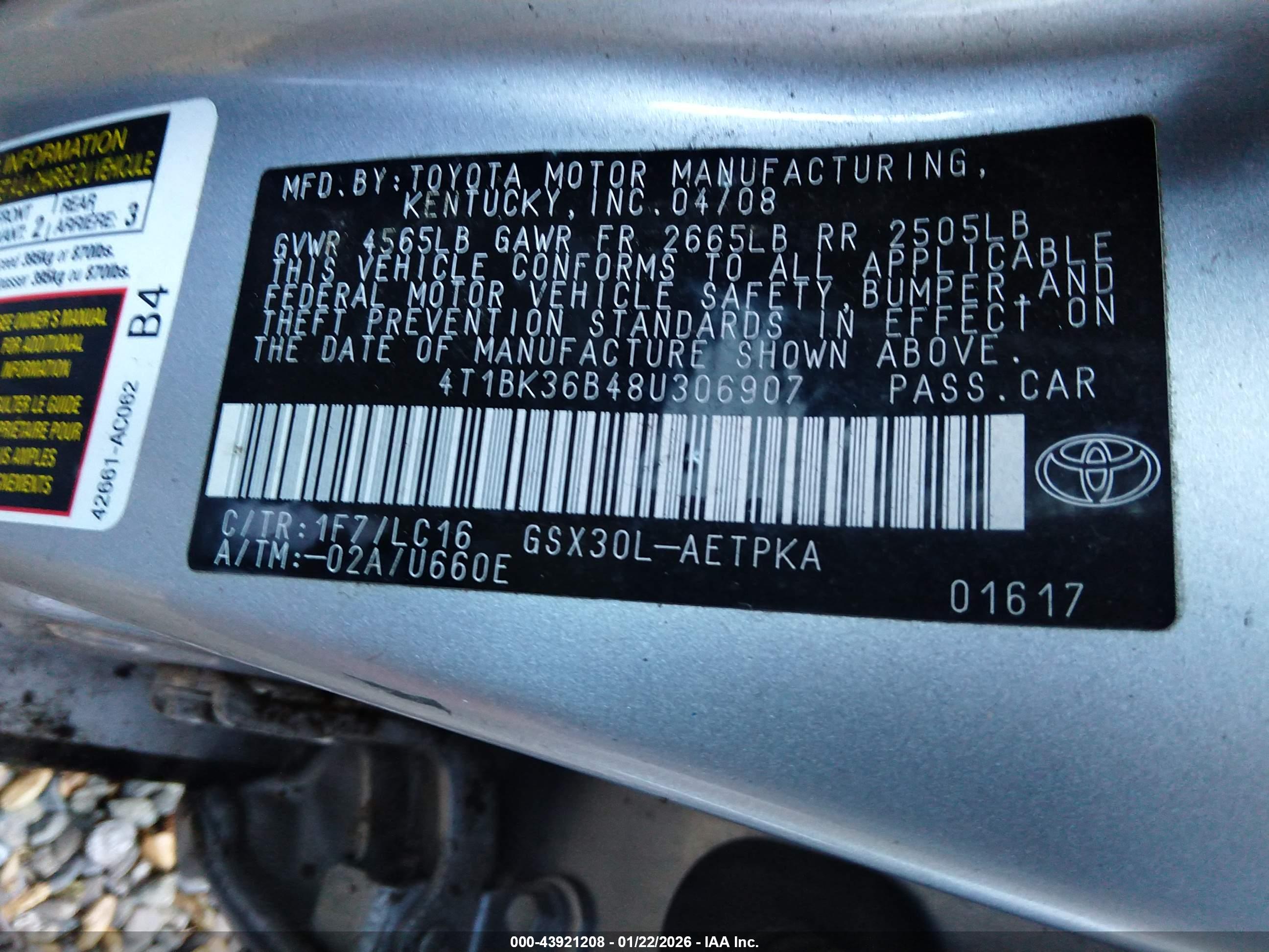TOYOTA AVALON image 9