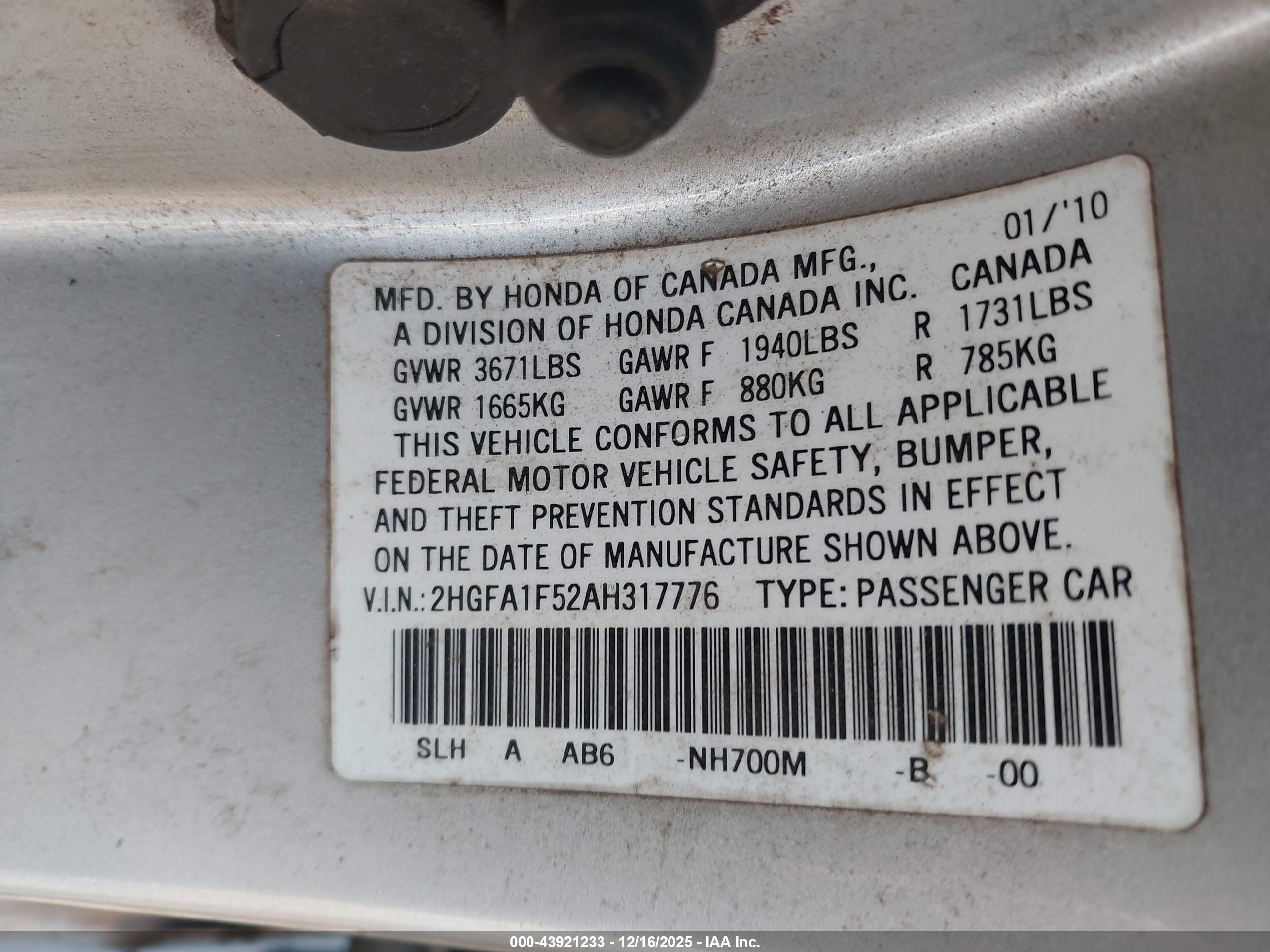 HONDA CIVIC image 9