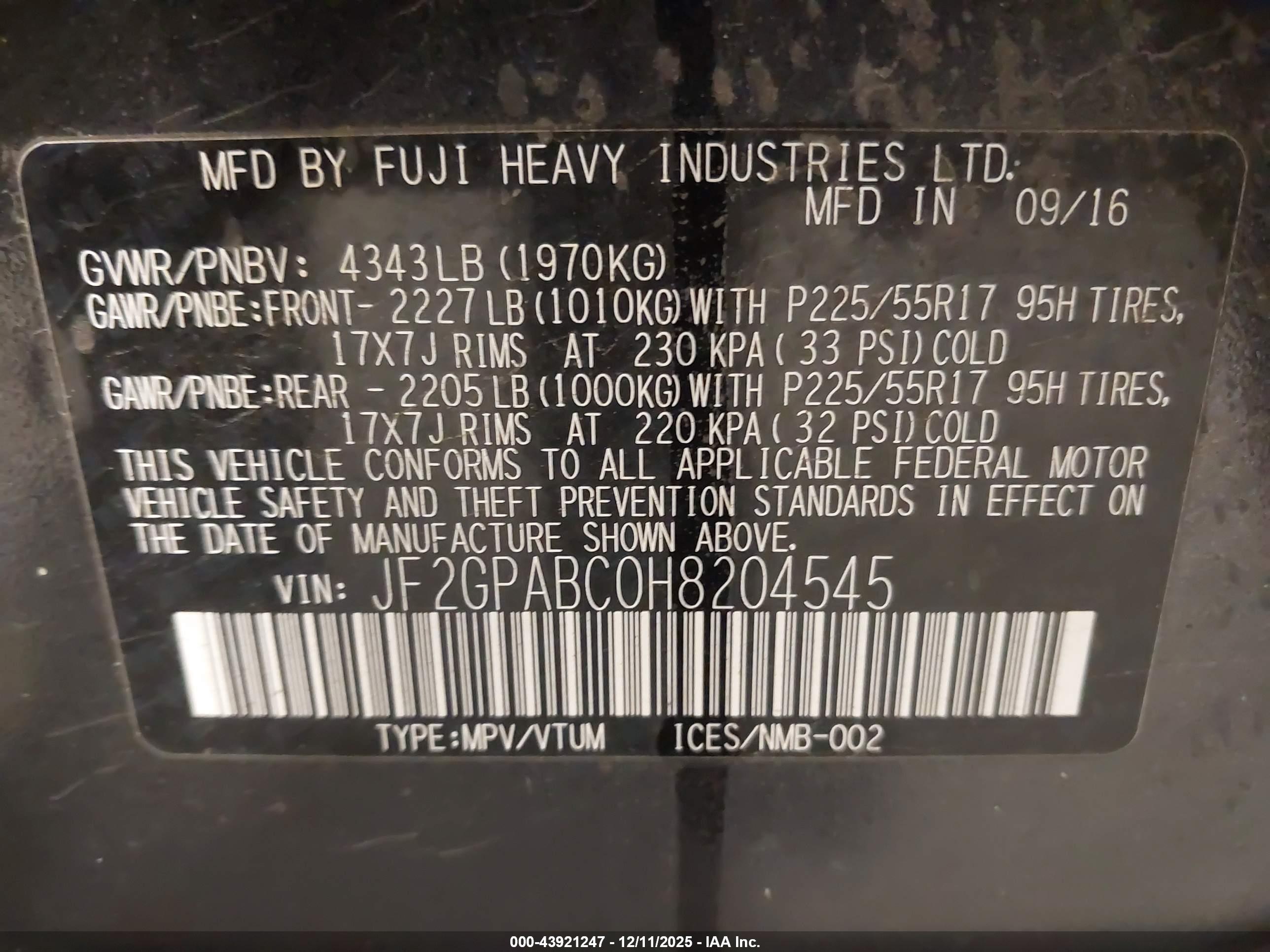 SUBARU CROSSTREK image 9
