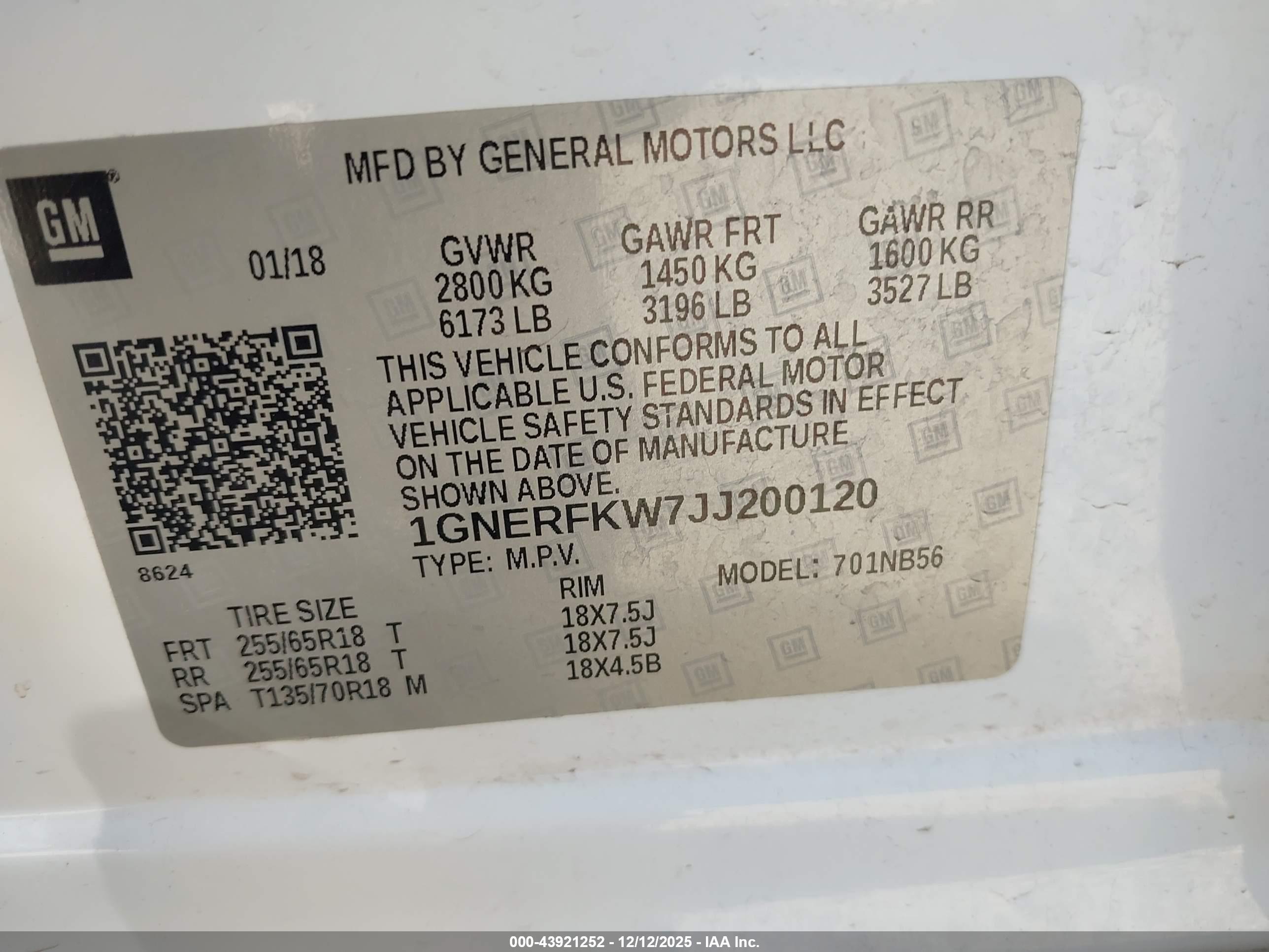 CHEVROLET TRAVERSE image 9