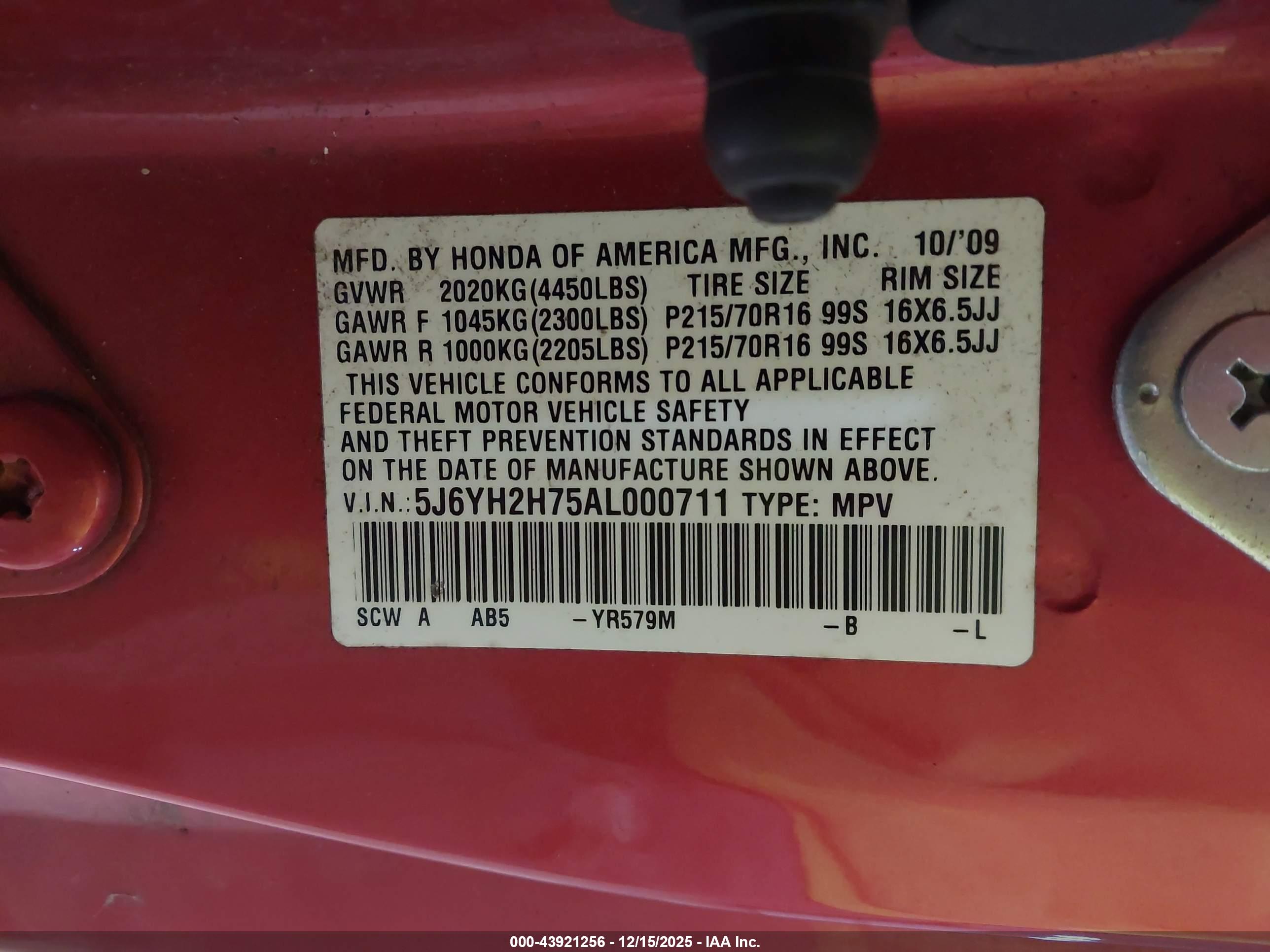 HONDA ELEMENT image 9