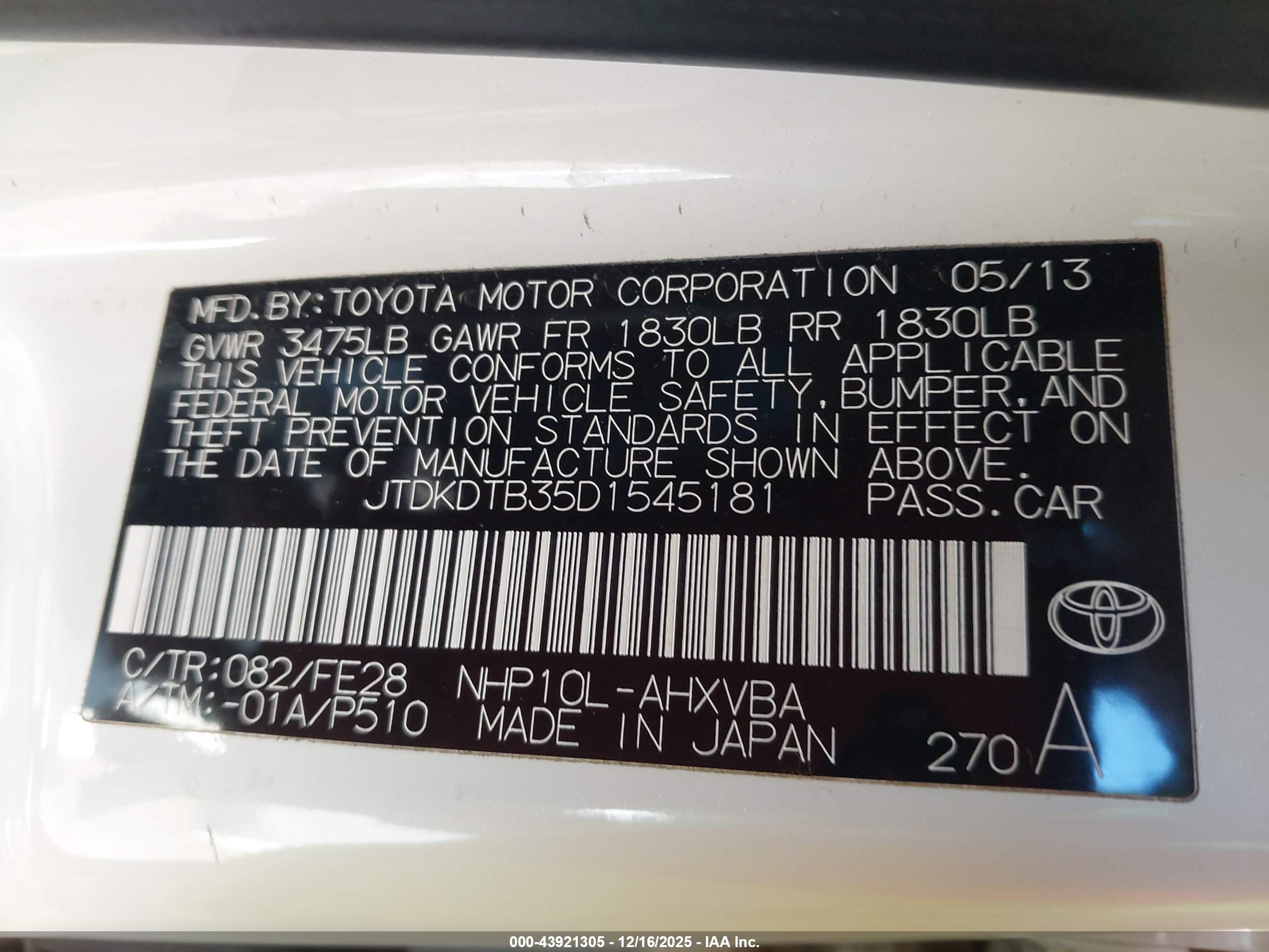TOYOTA PRIUS image 9