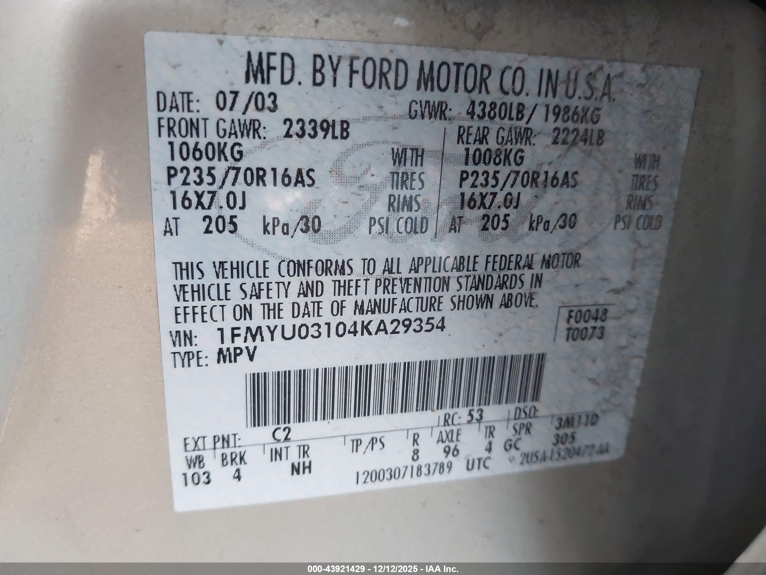 FORD ESCAPE image 9