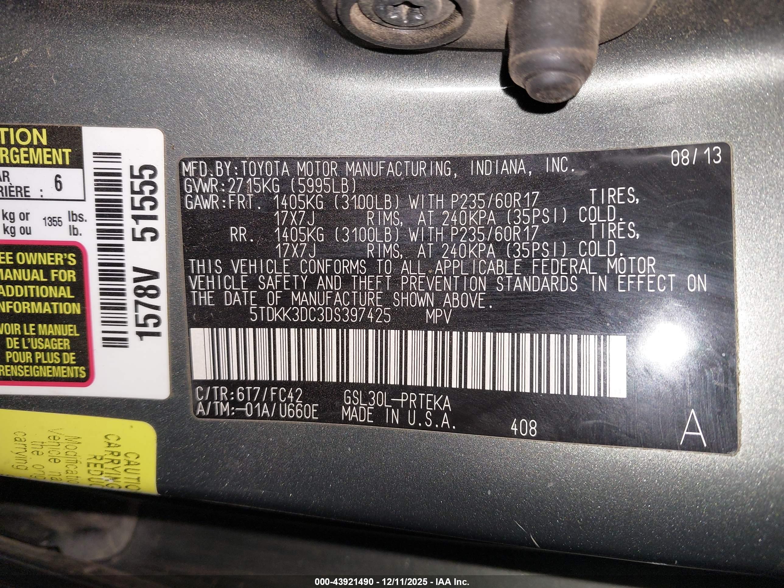 TOYOTA SIENNA image 9