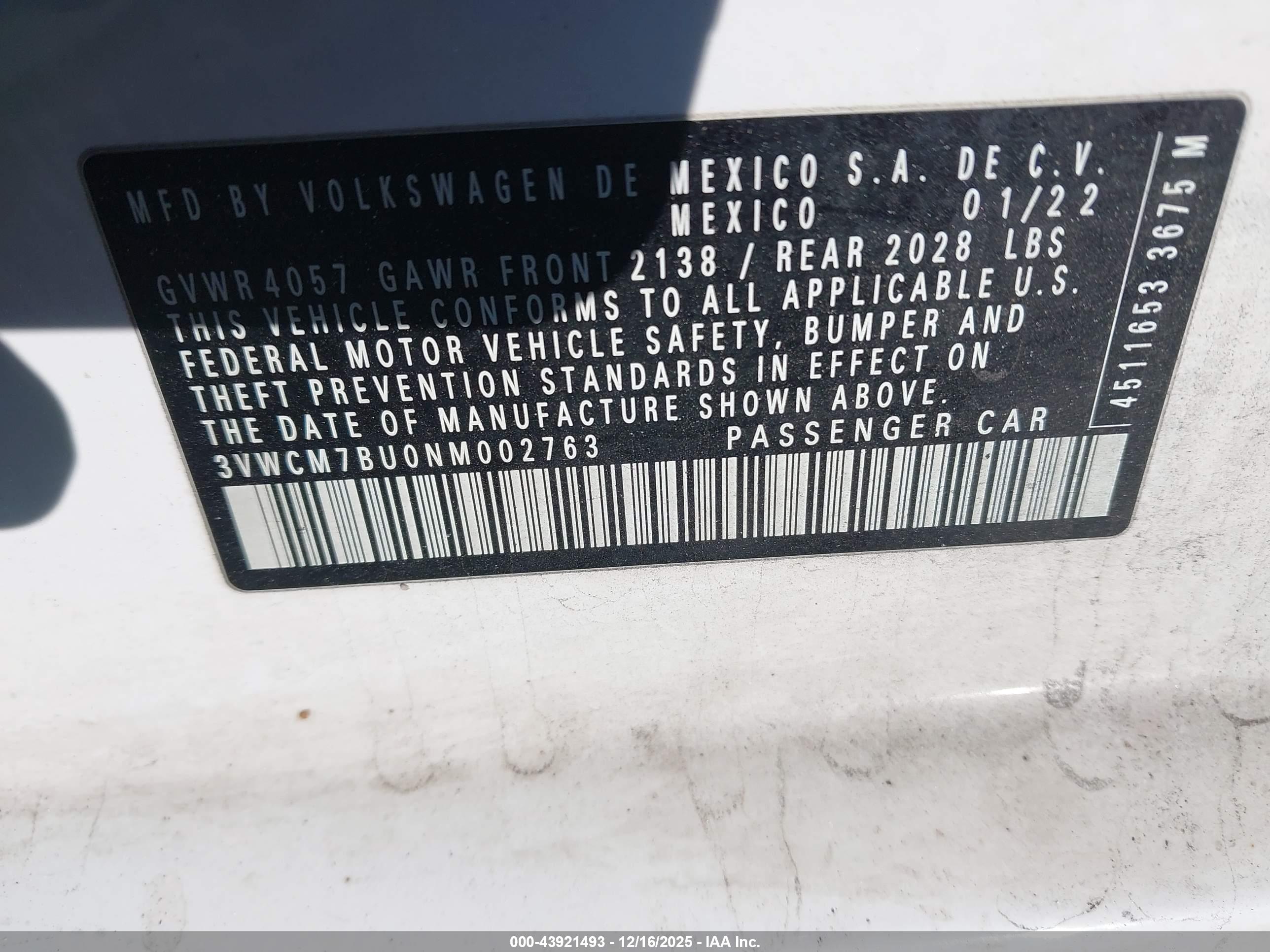 VOLKSWAGEN JETTA image 9