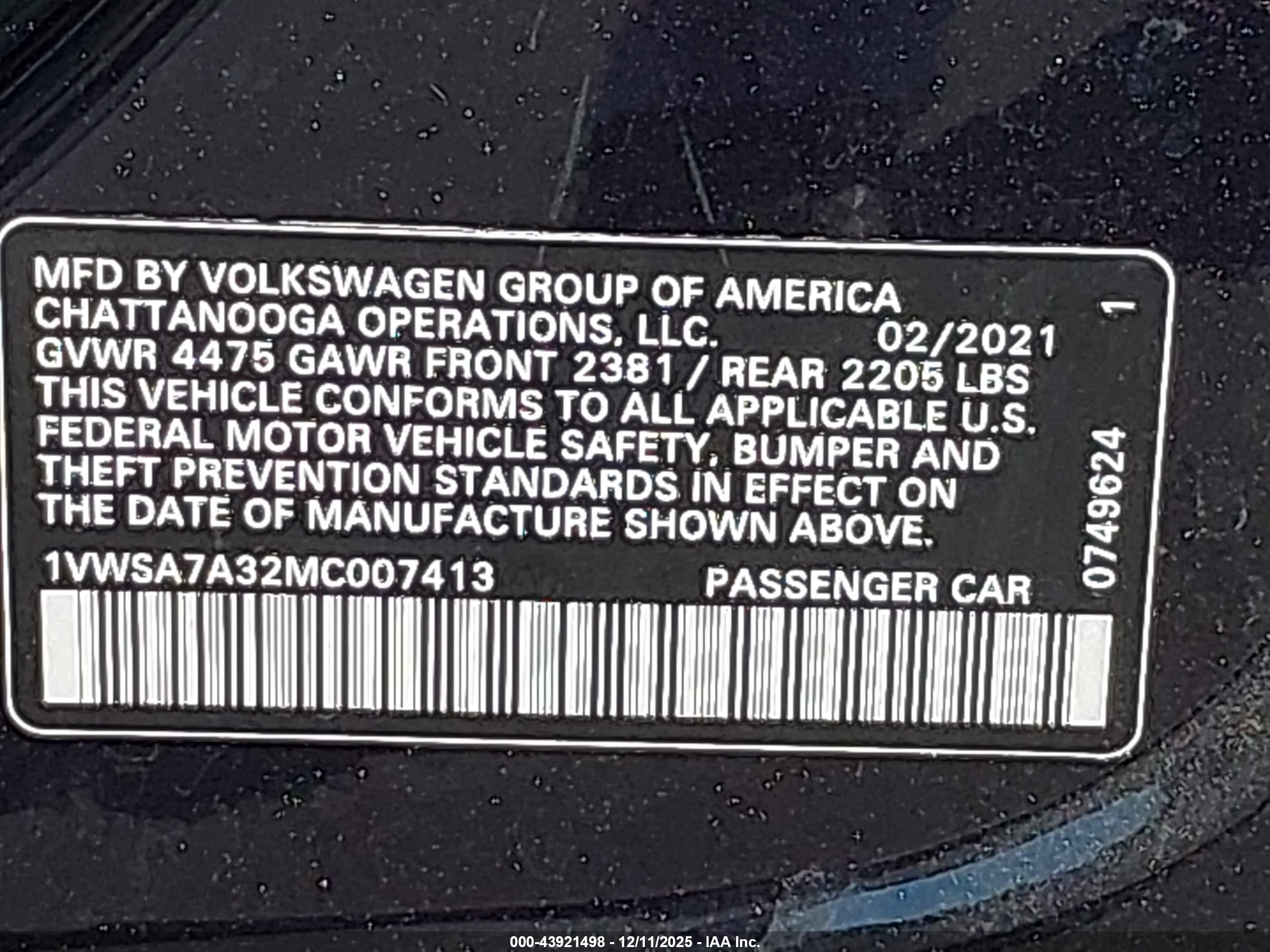 VOLKSWAGEN PASSAT image 9