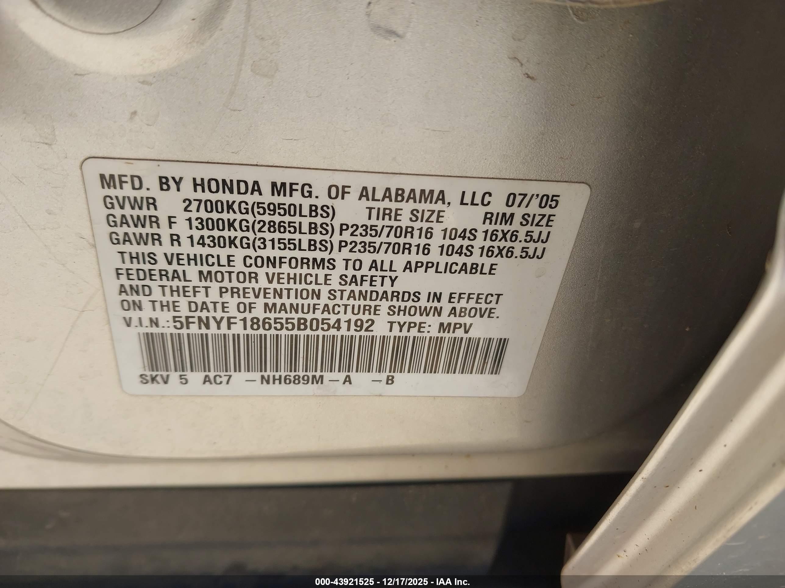 HONDA PILOT image 9