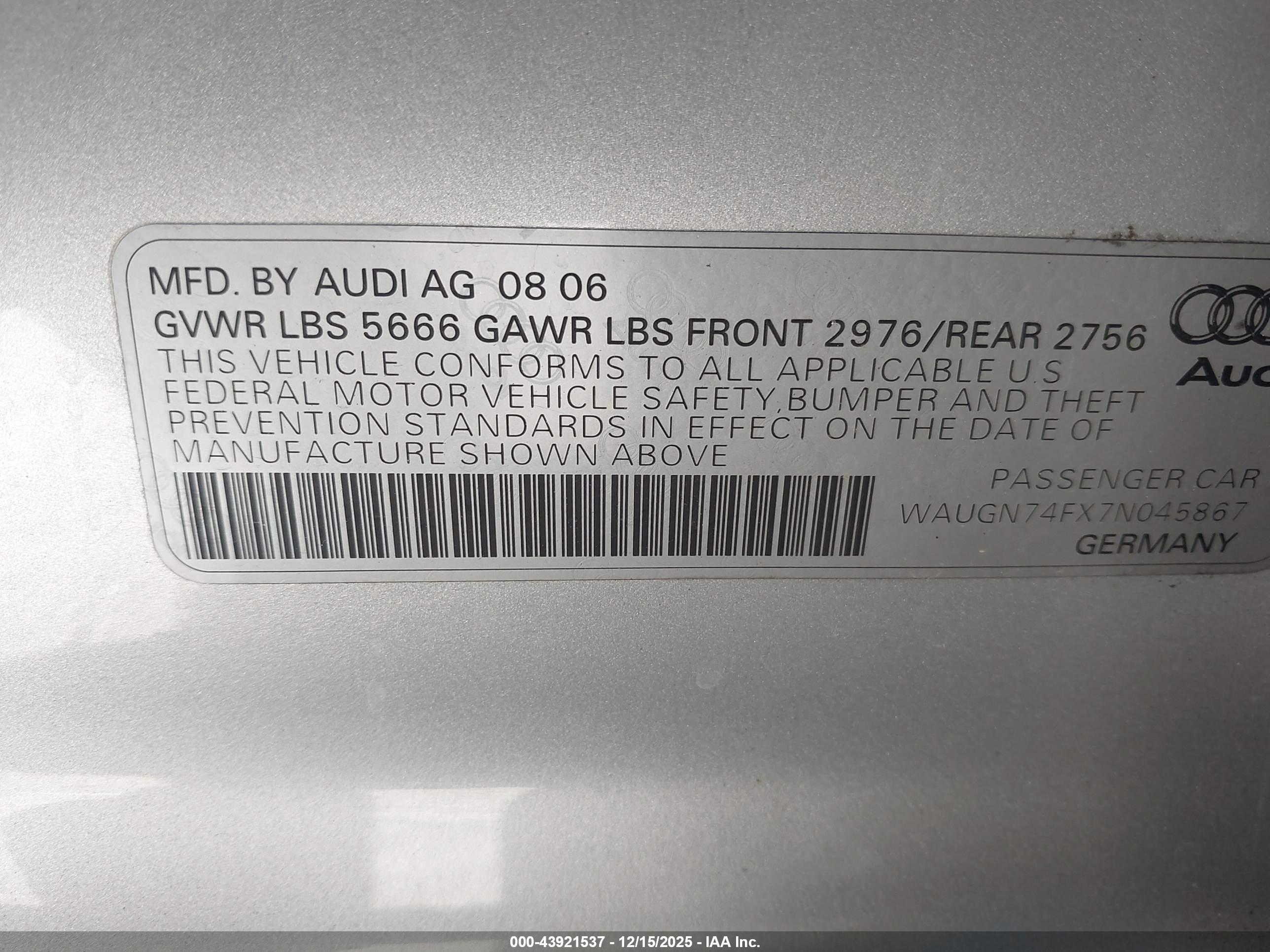 AUDI S6 image 9