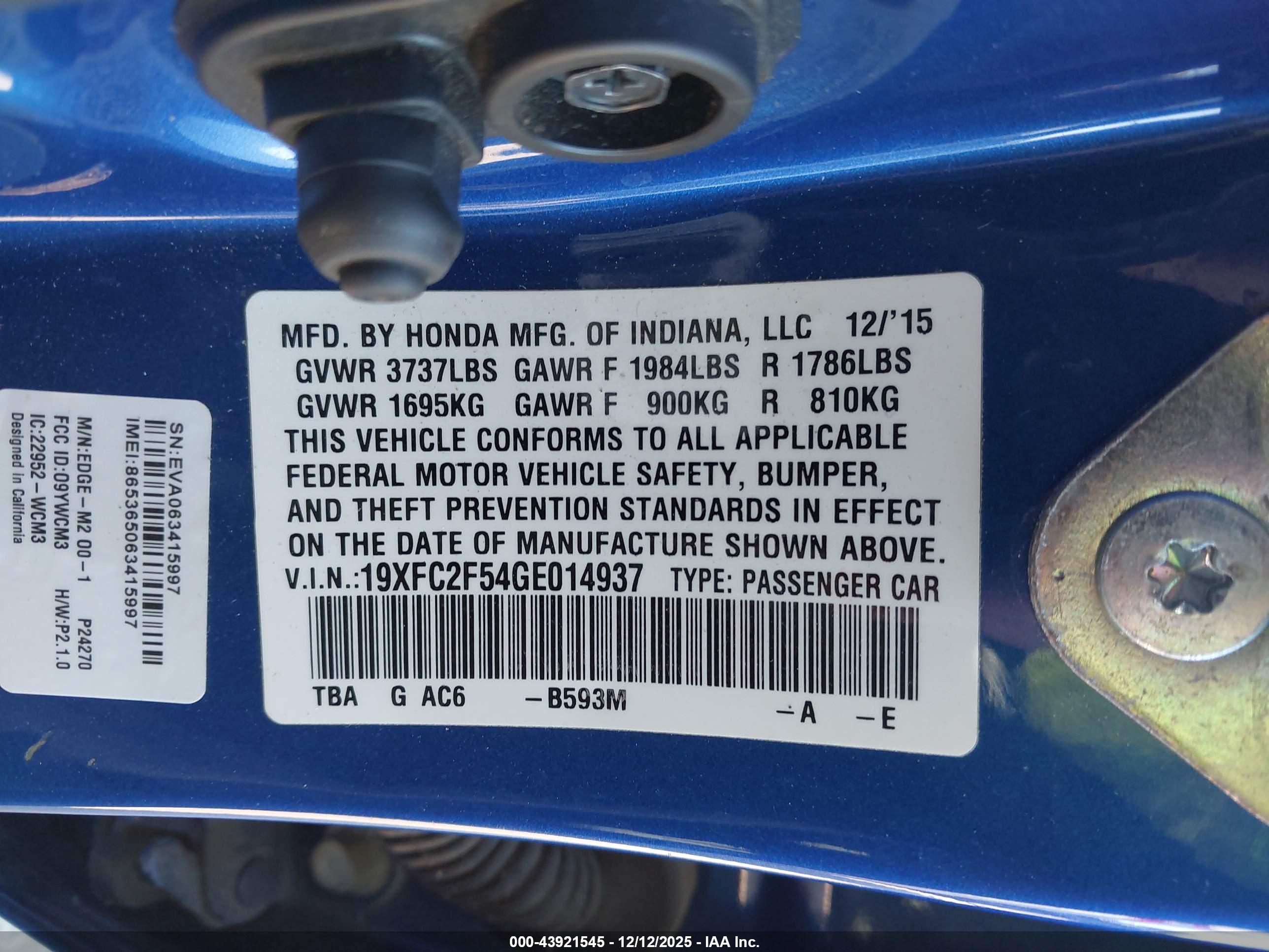 HONDA CIVIC image 9