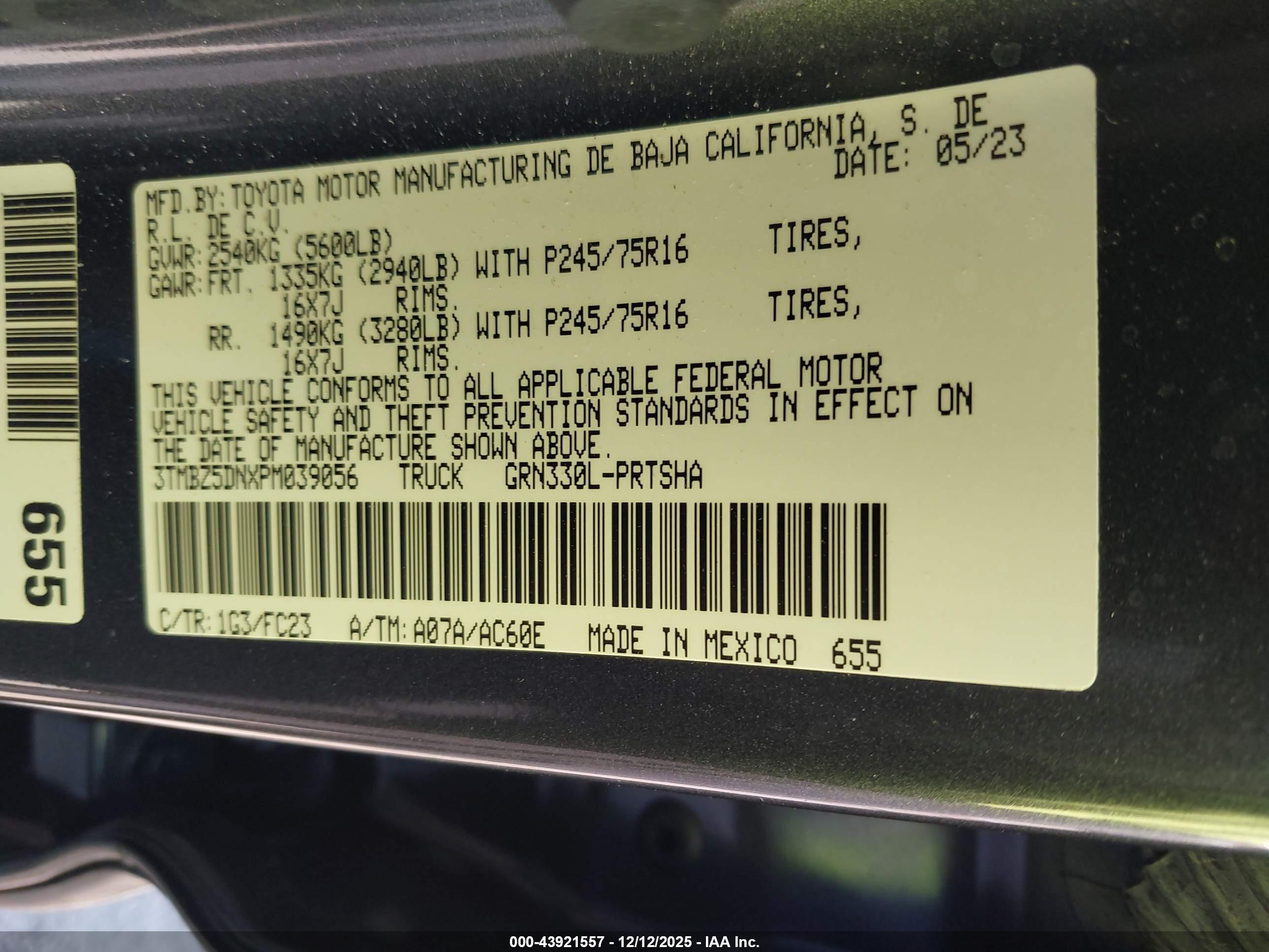 TOYOTA TACOMA image 9