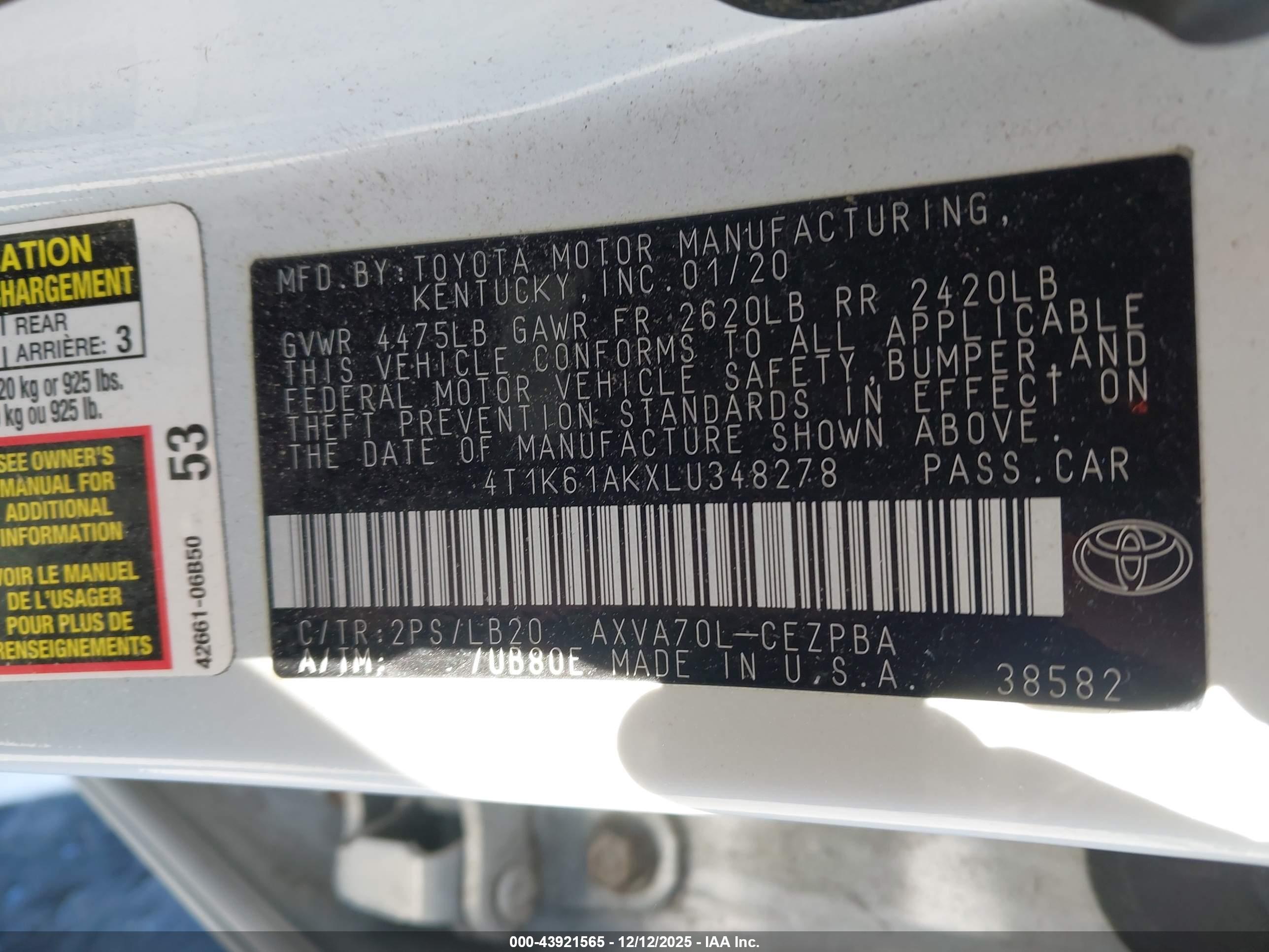 TOYOTA CAMRY image 9