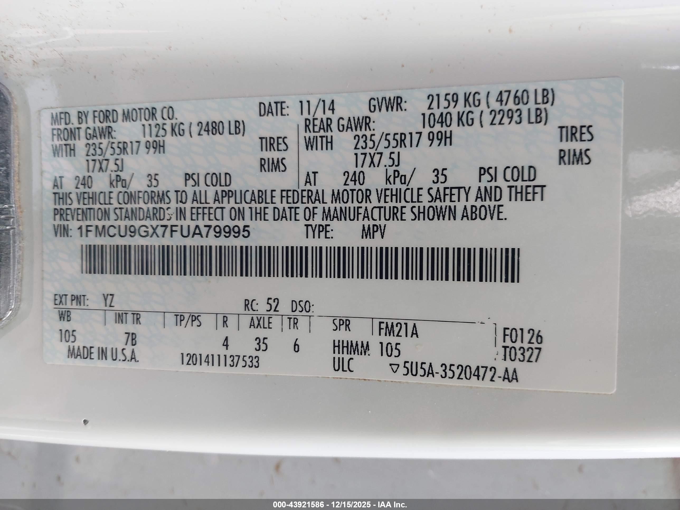 FORD ESCAPE image 9