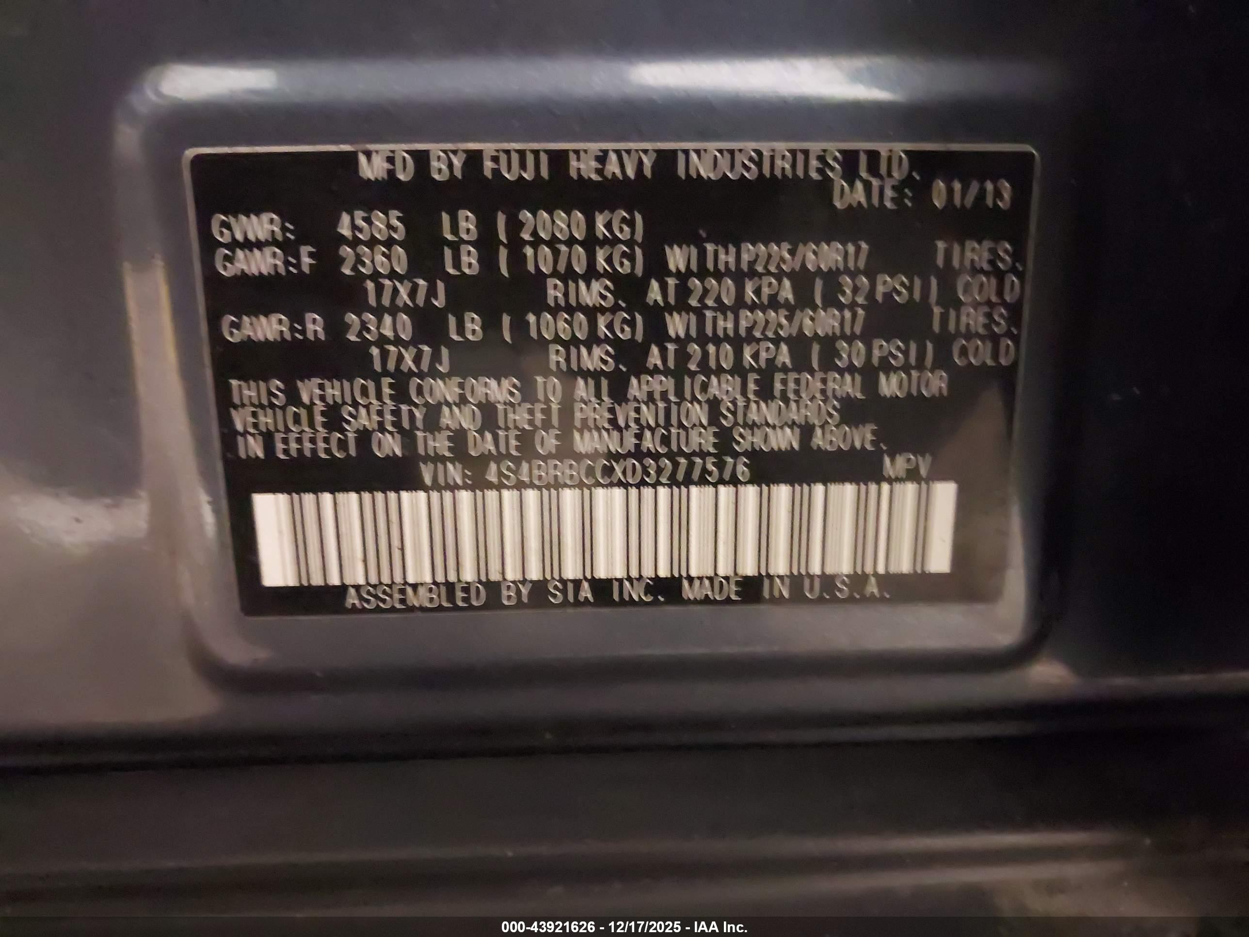 SUBARU OUTBACK image 9