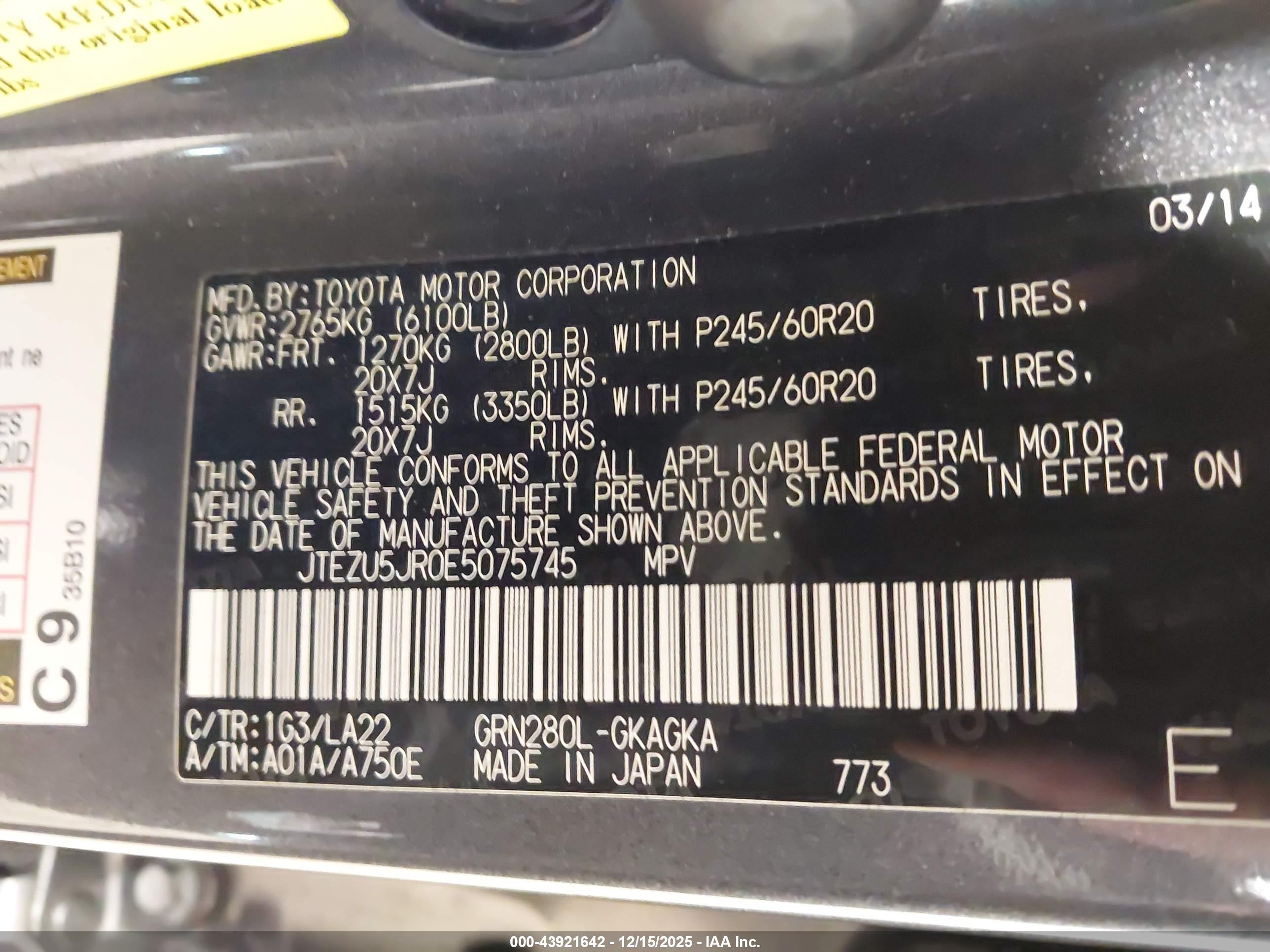 TOYOTA 4RUNNER image 9