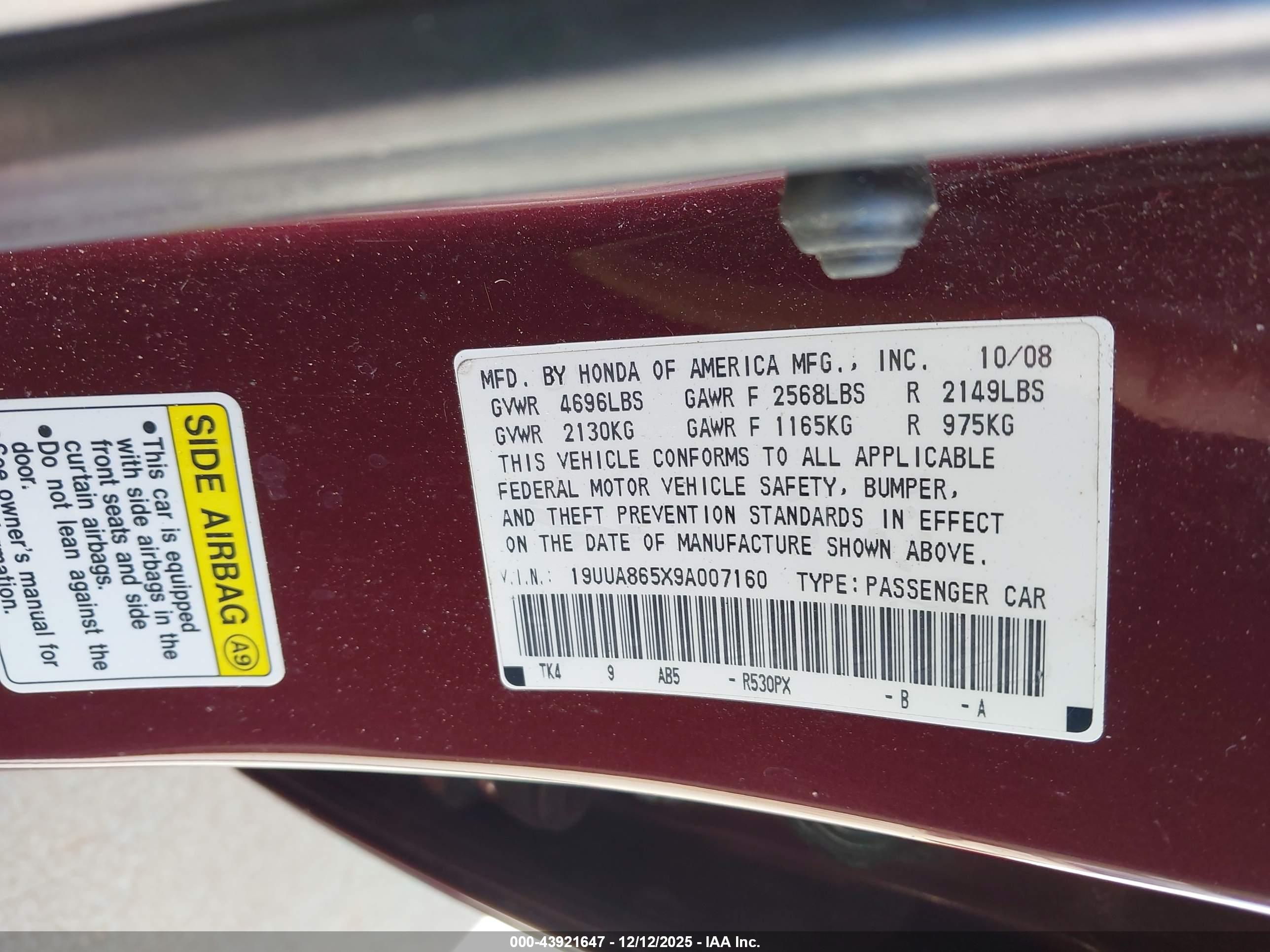 ACURA TL image 9