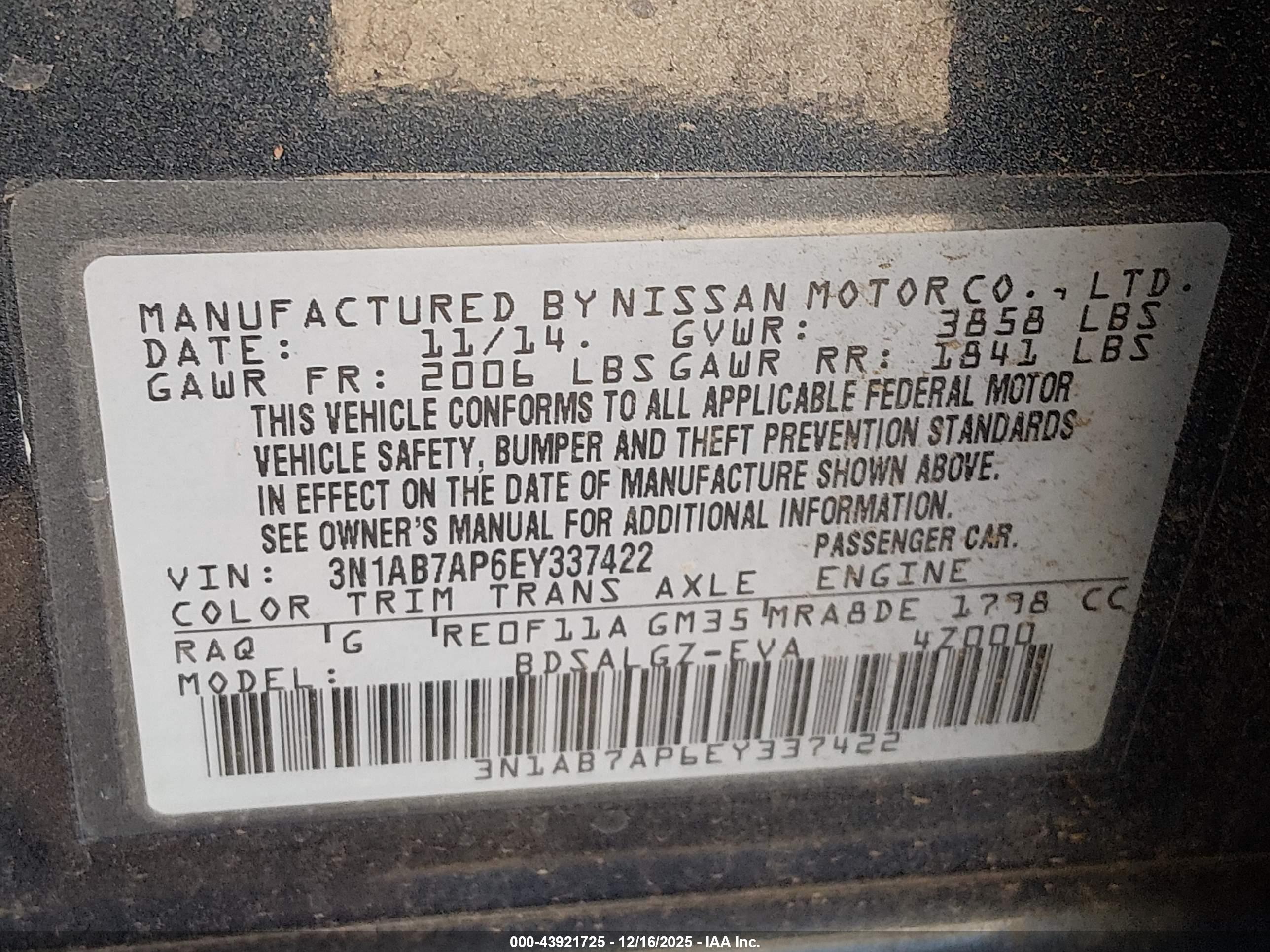 NISSAN SENTRA image 9