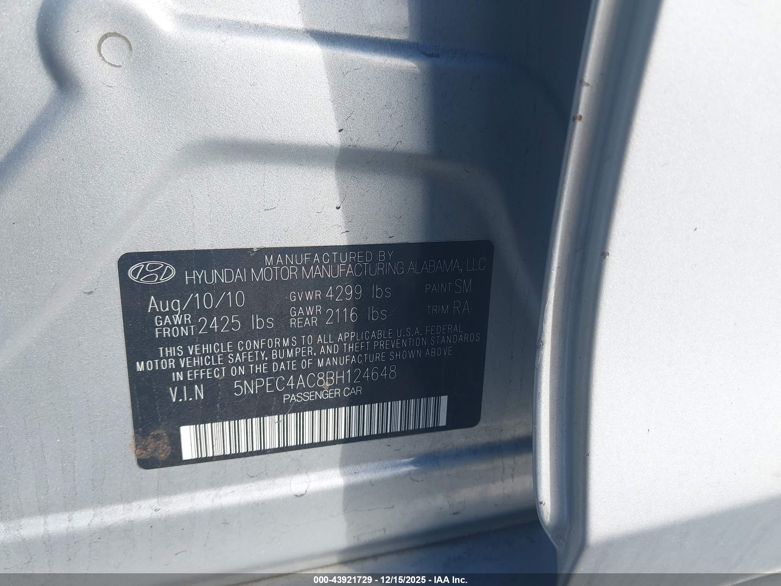 HYUNDAI SONATA image 9