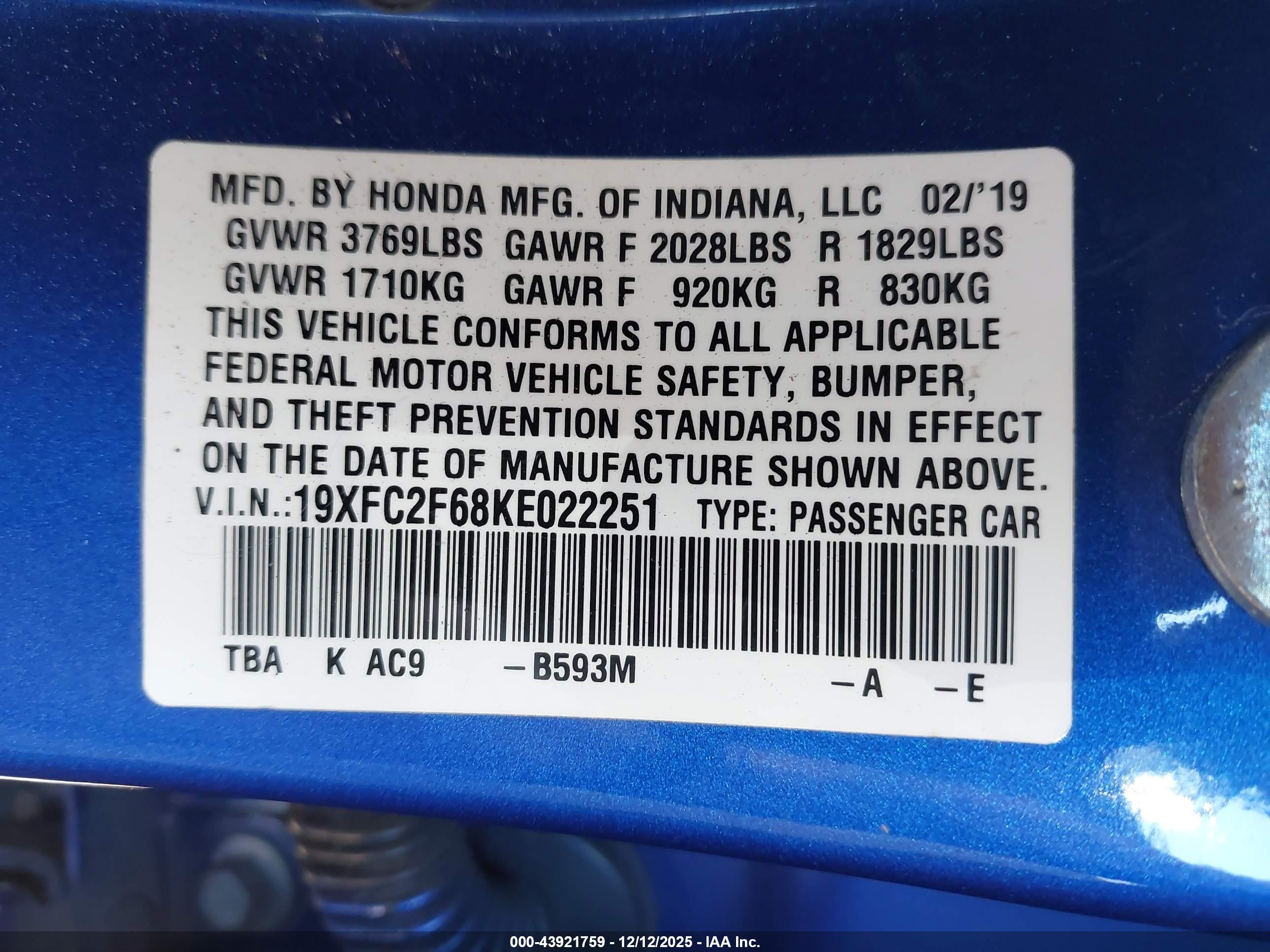 HONDA CIVIC image 9