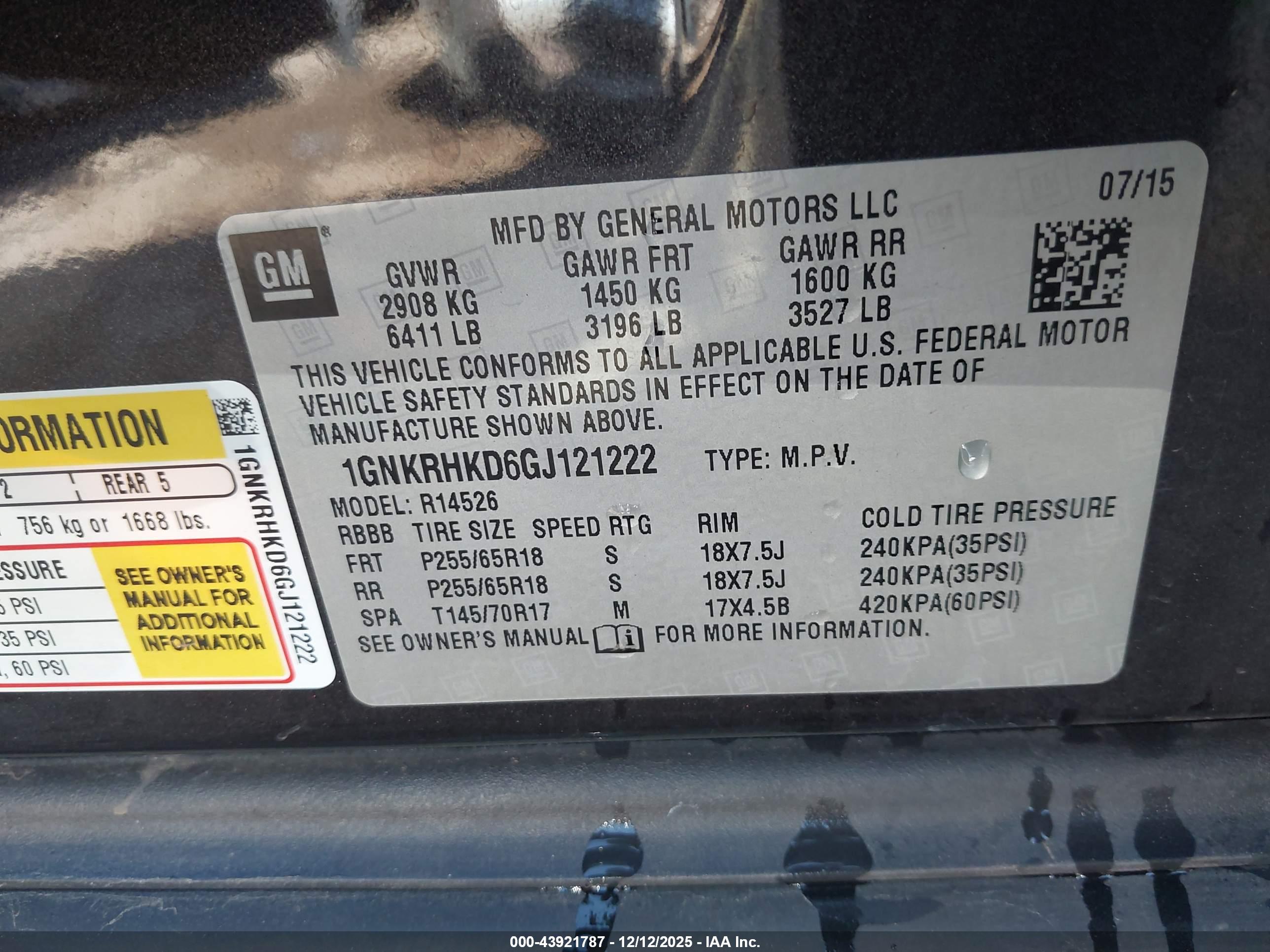 CHEVROLET TRAVERSE image 9