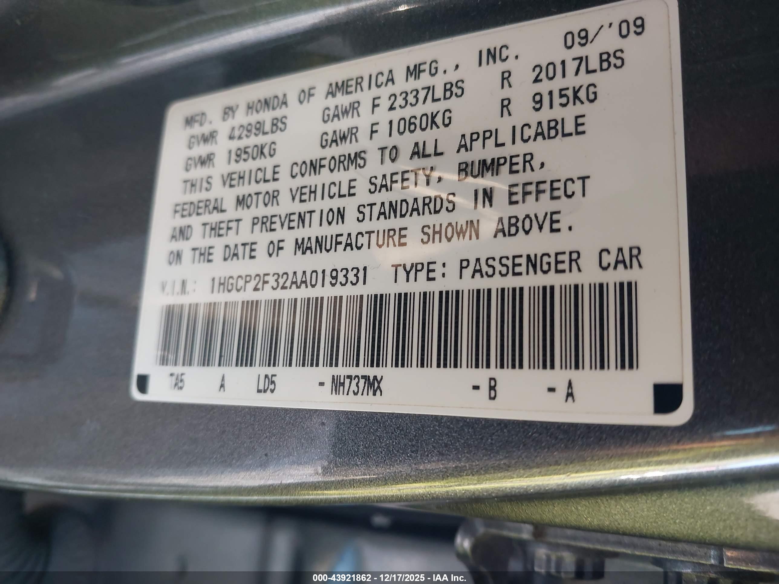 HONDA ACCORD image 9