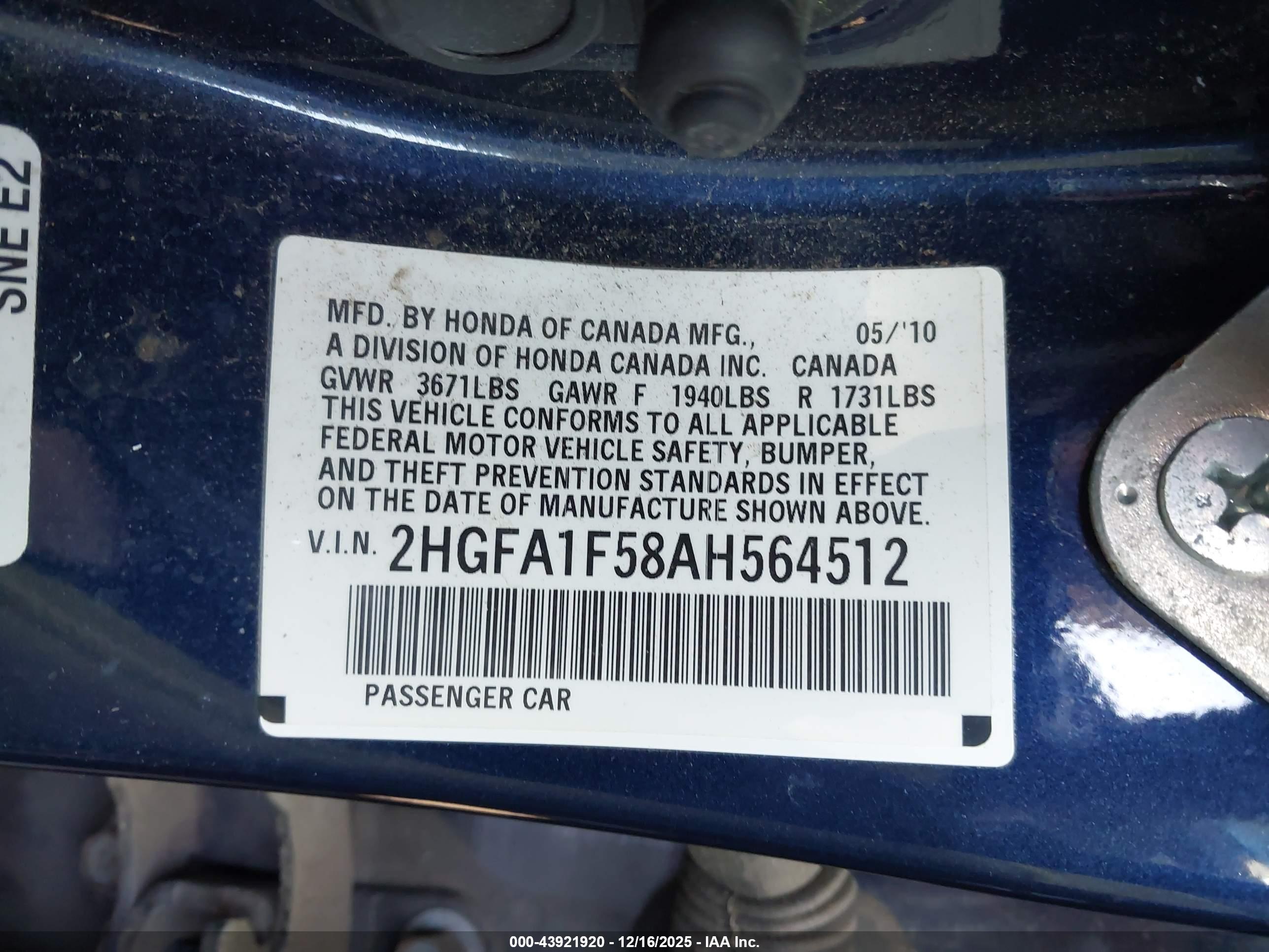 HONDA CIVIC image 9