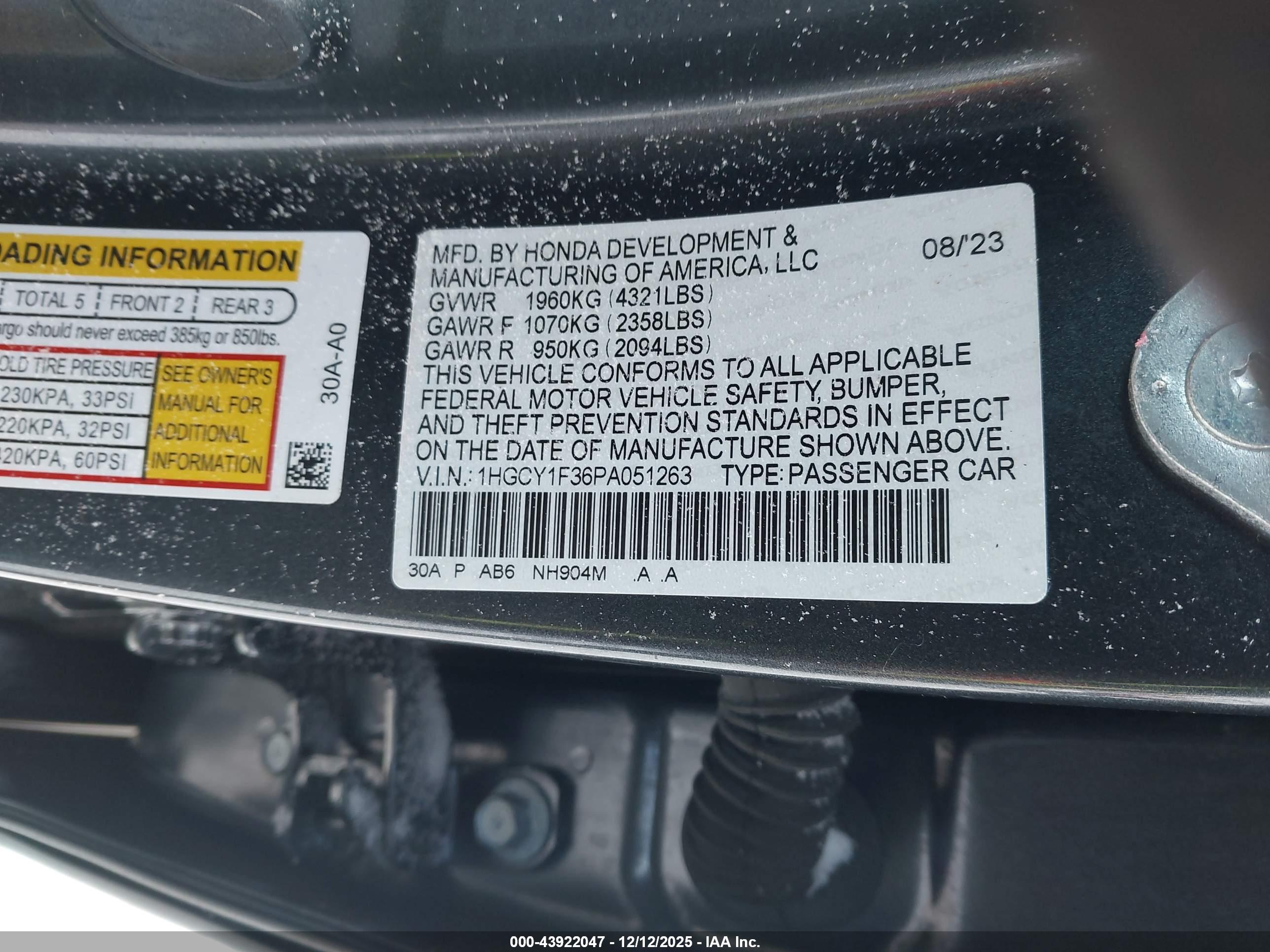 HONDA ACCORD image 9
