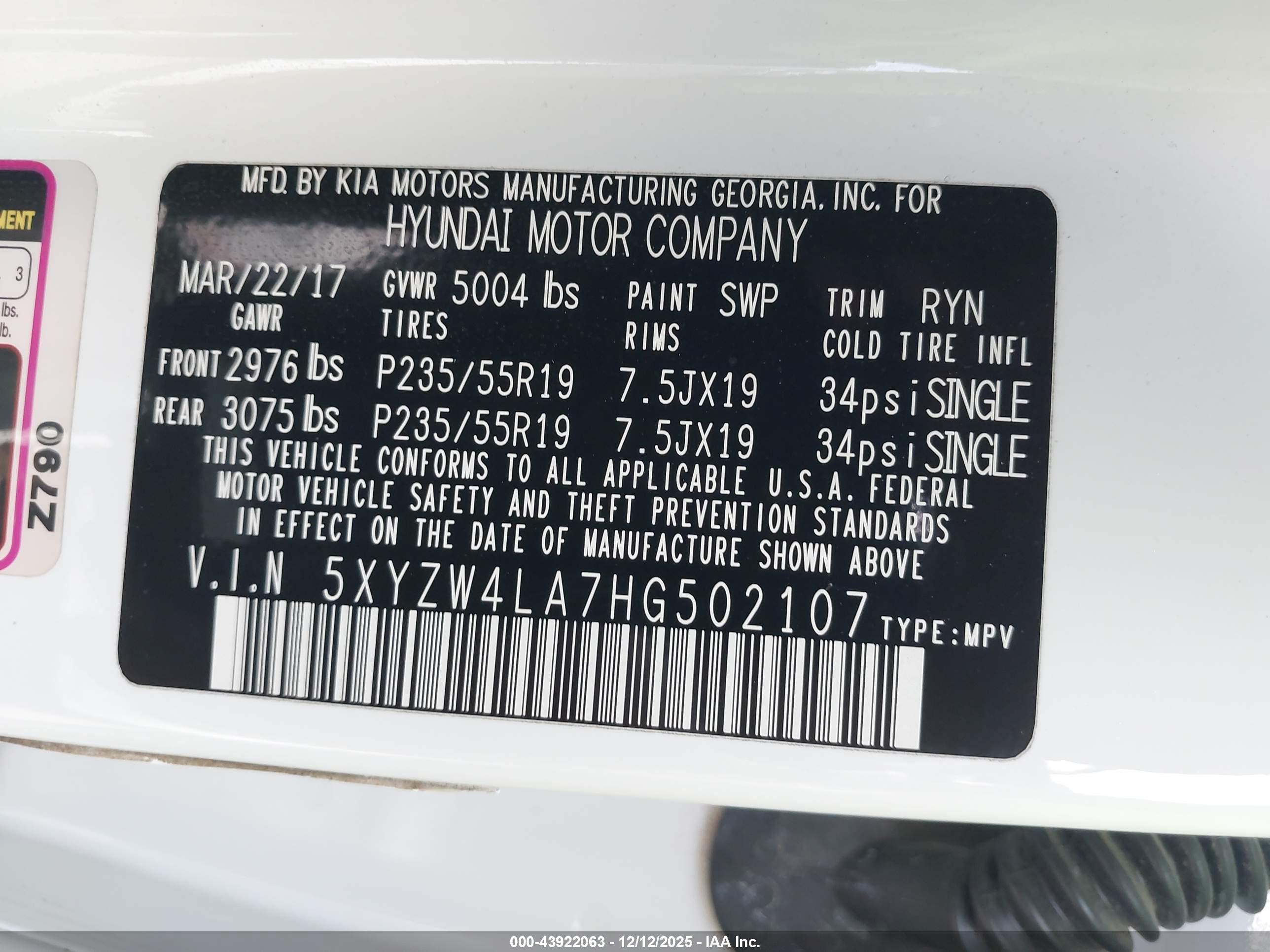HYUNDAI SANTA image 9
