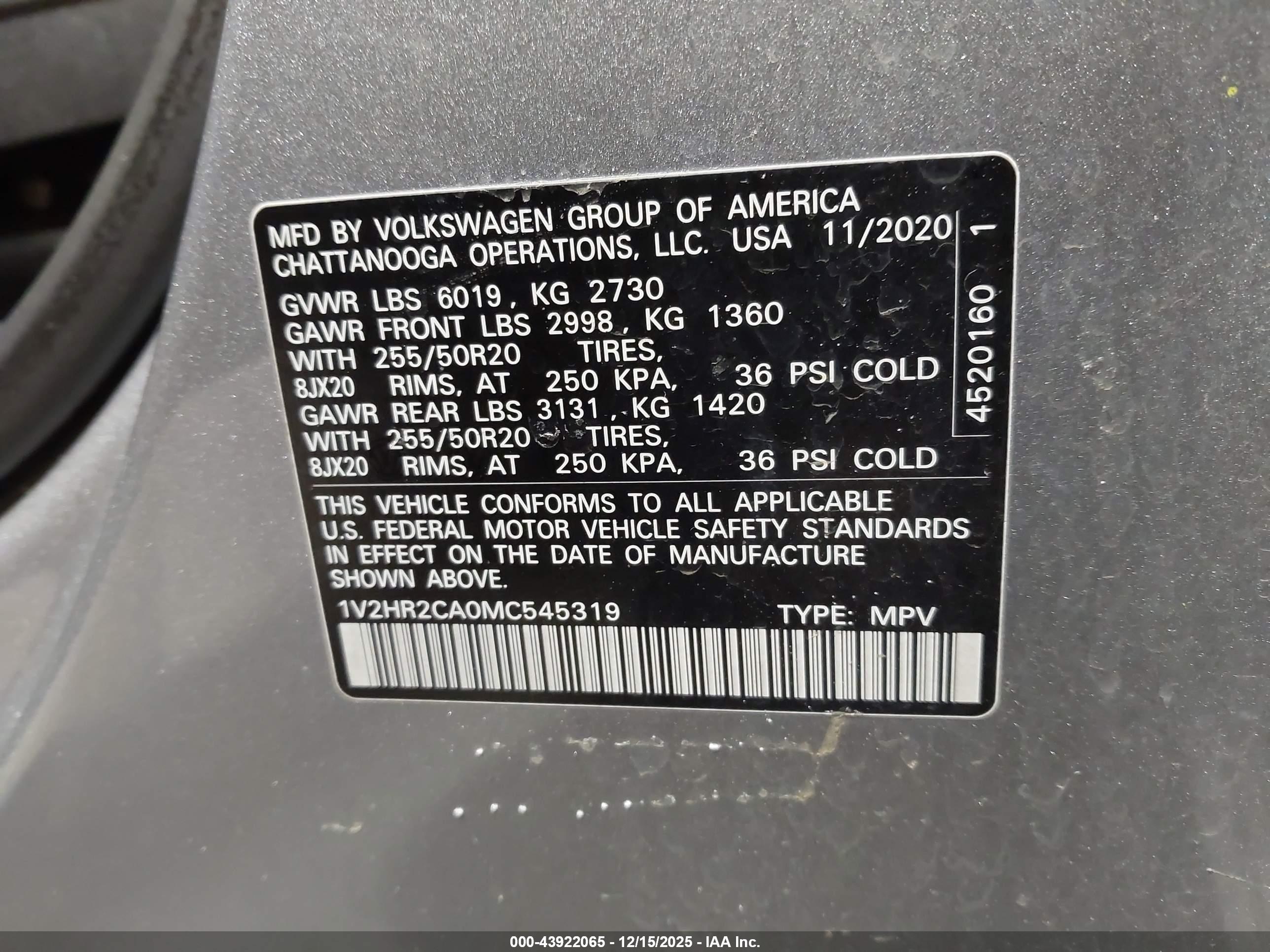 VOLKSWAGEN ATLAS image 9