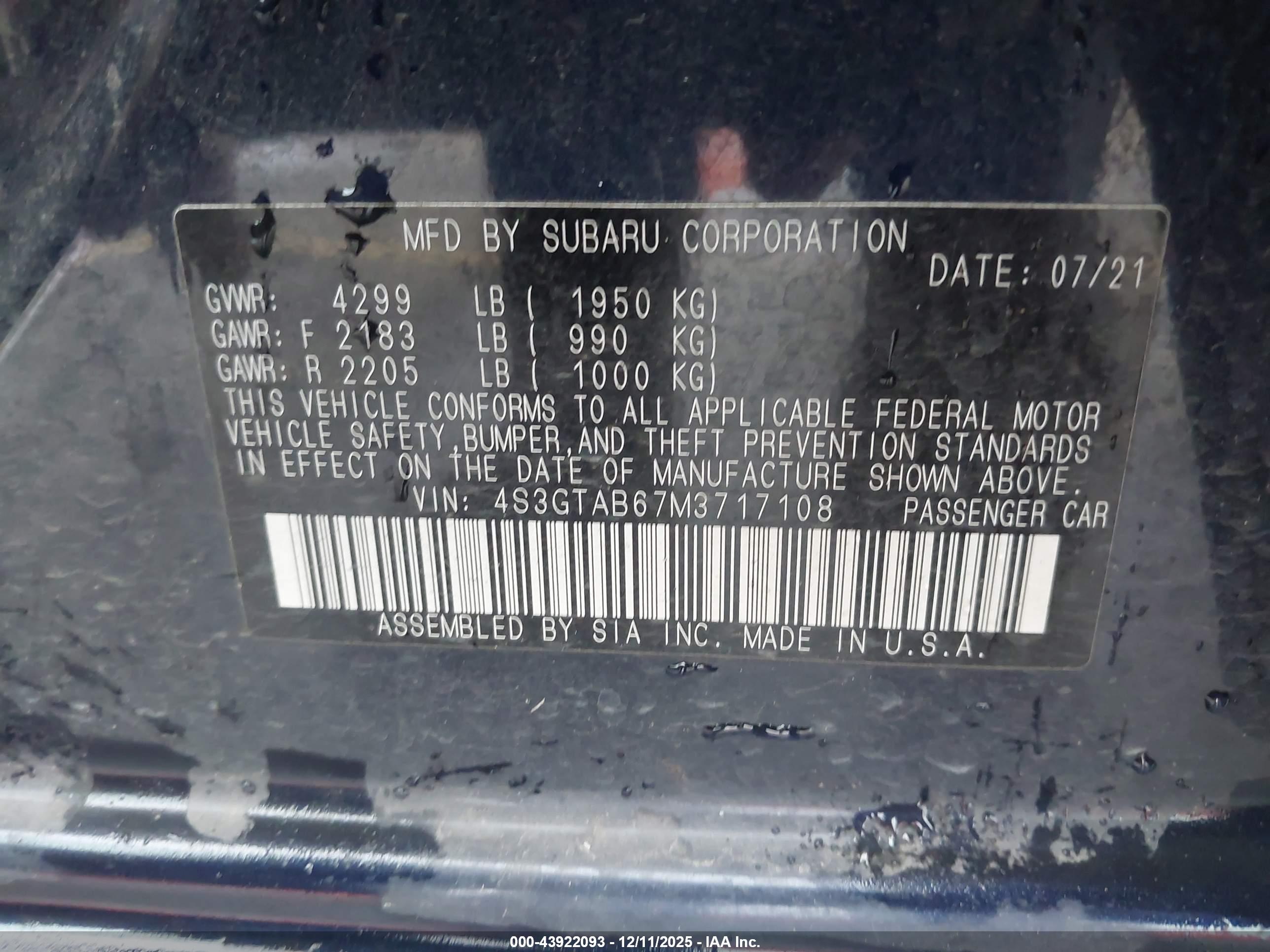 SUBARU IMPREZA image 9