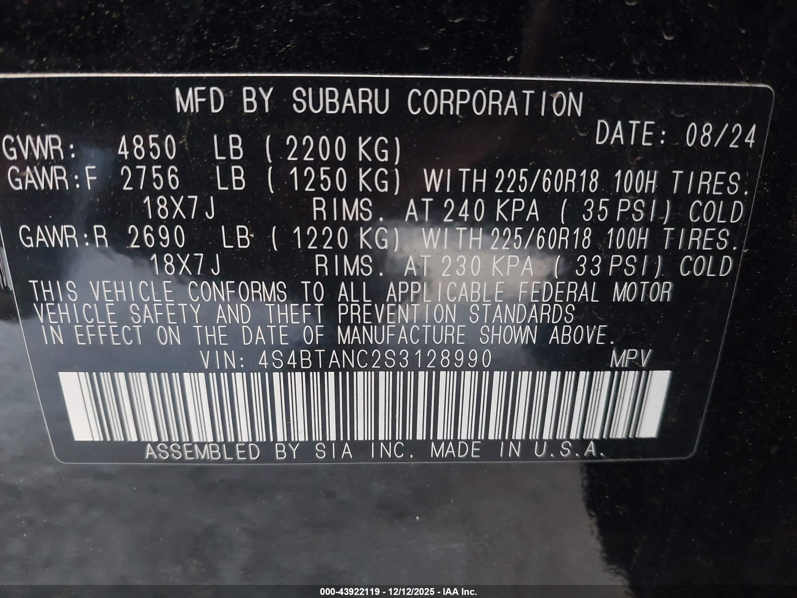 SUBARU OUTBACK image 9