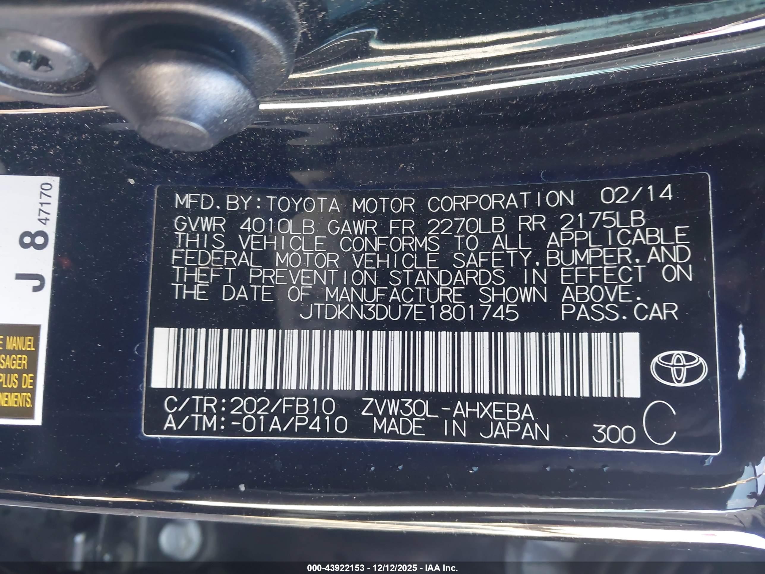 TOYOTA PRIUS image 9