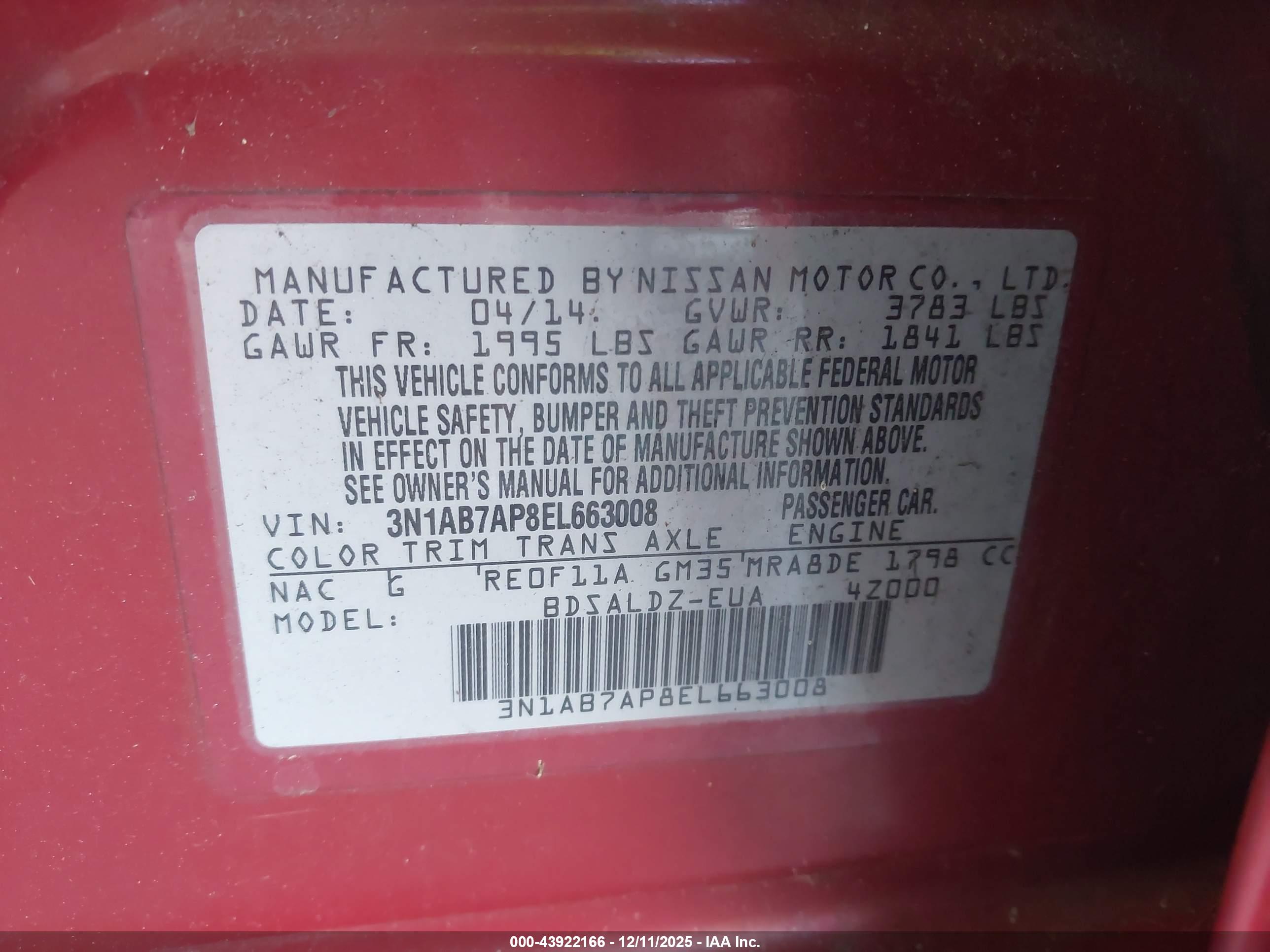 NISSAN SENTRA image 9