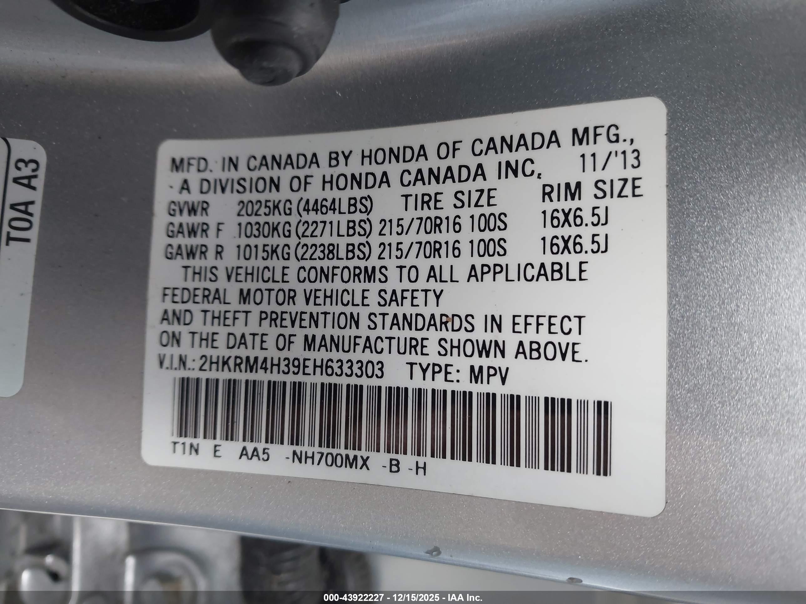 HONDA CR-V image 9