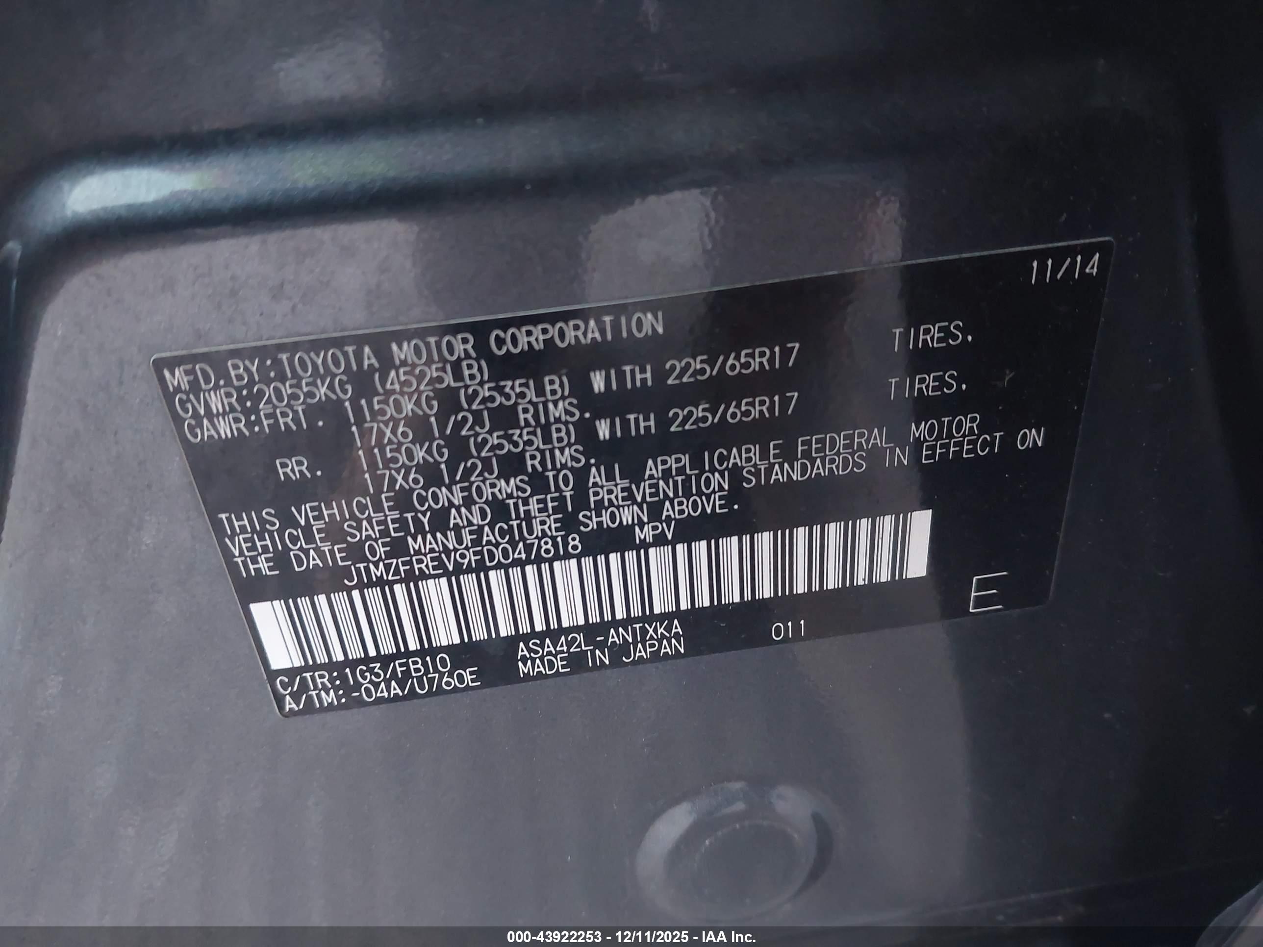 TOYOTA RAV4 image 9