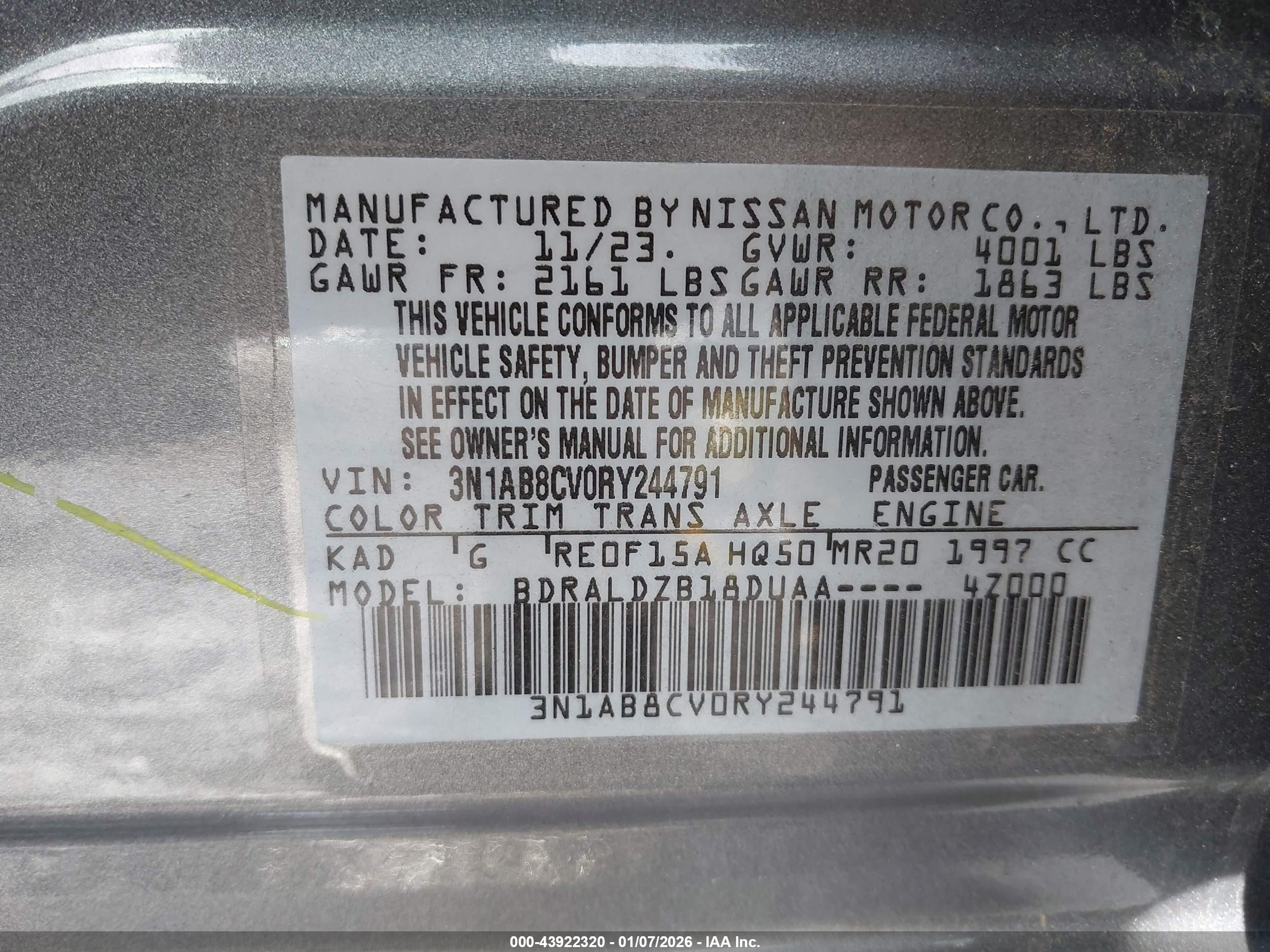 NISSAN SENTRA image 9