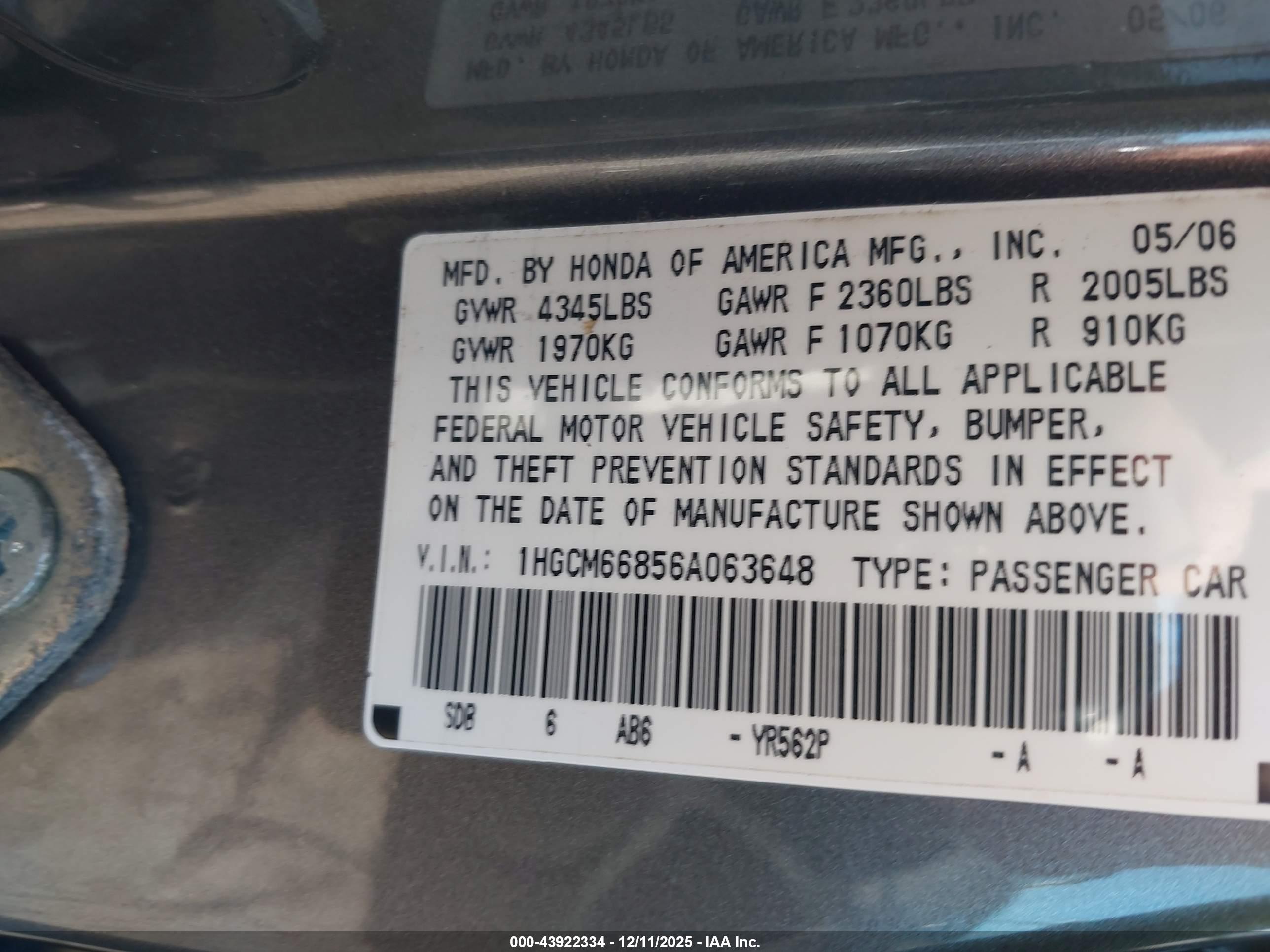 HONDA ACCORD image 9