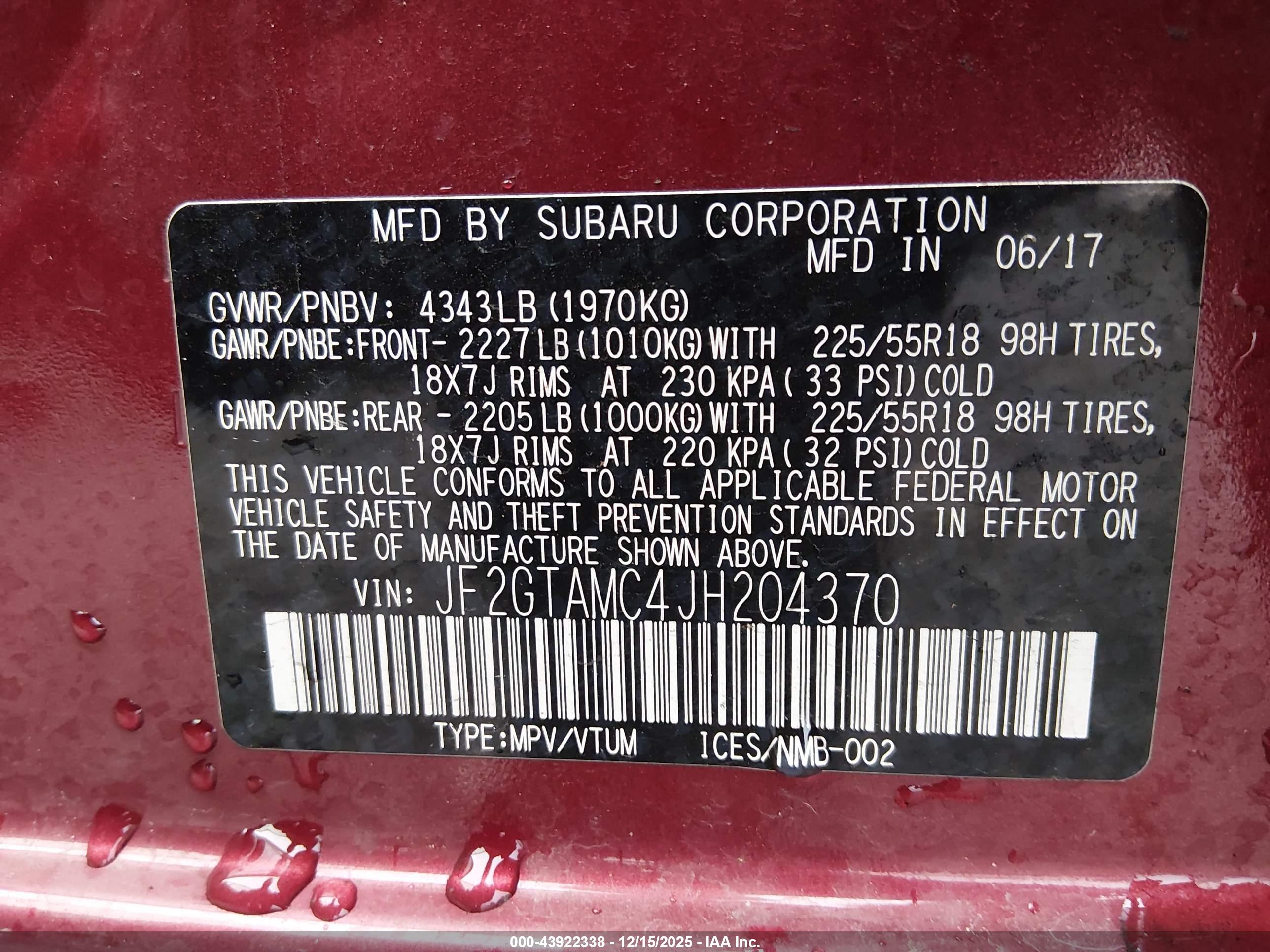 SUBARU CROSSTREK image 9
