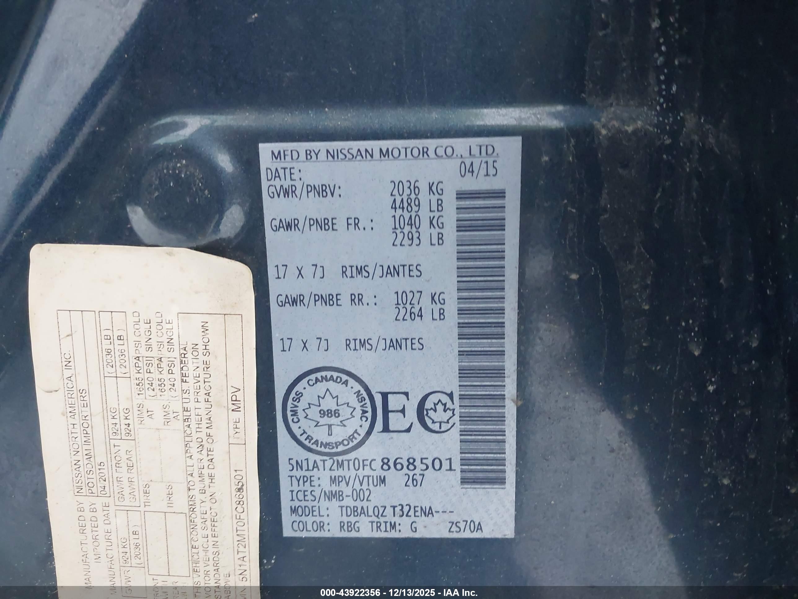NISSAN ROGUE image 9