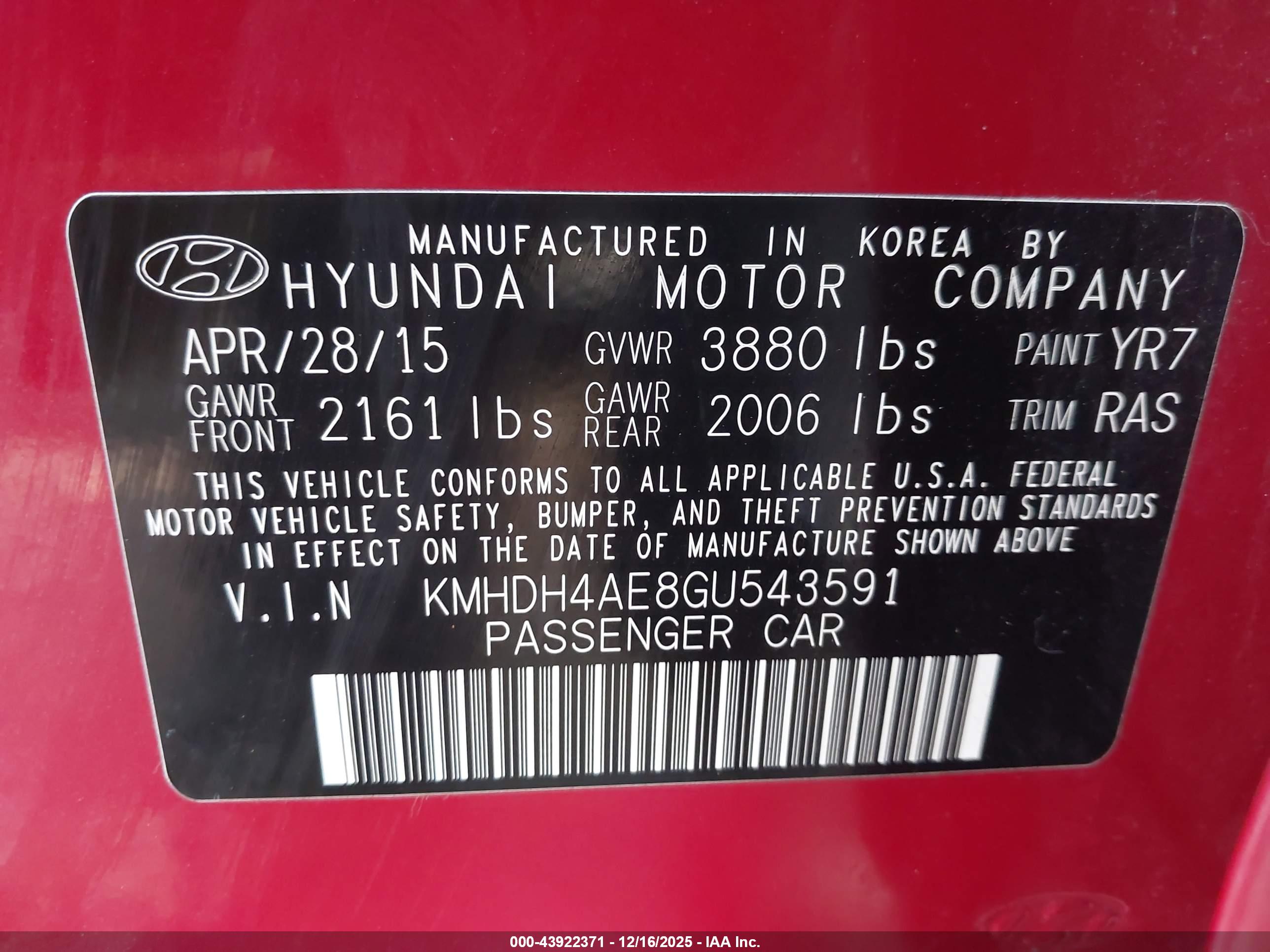 HYUNDAI ELANTRA image 9