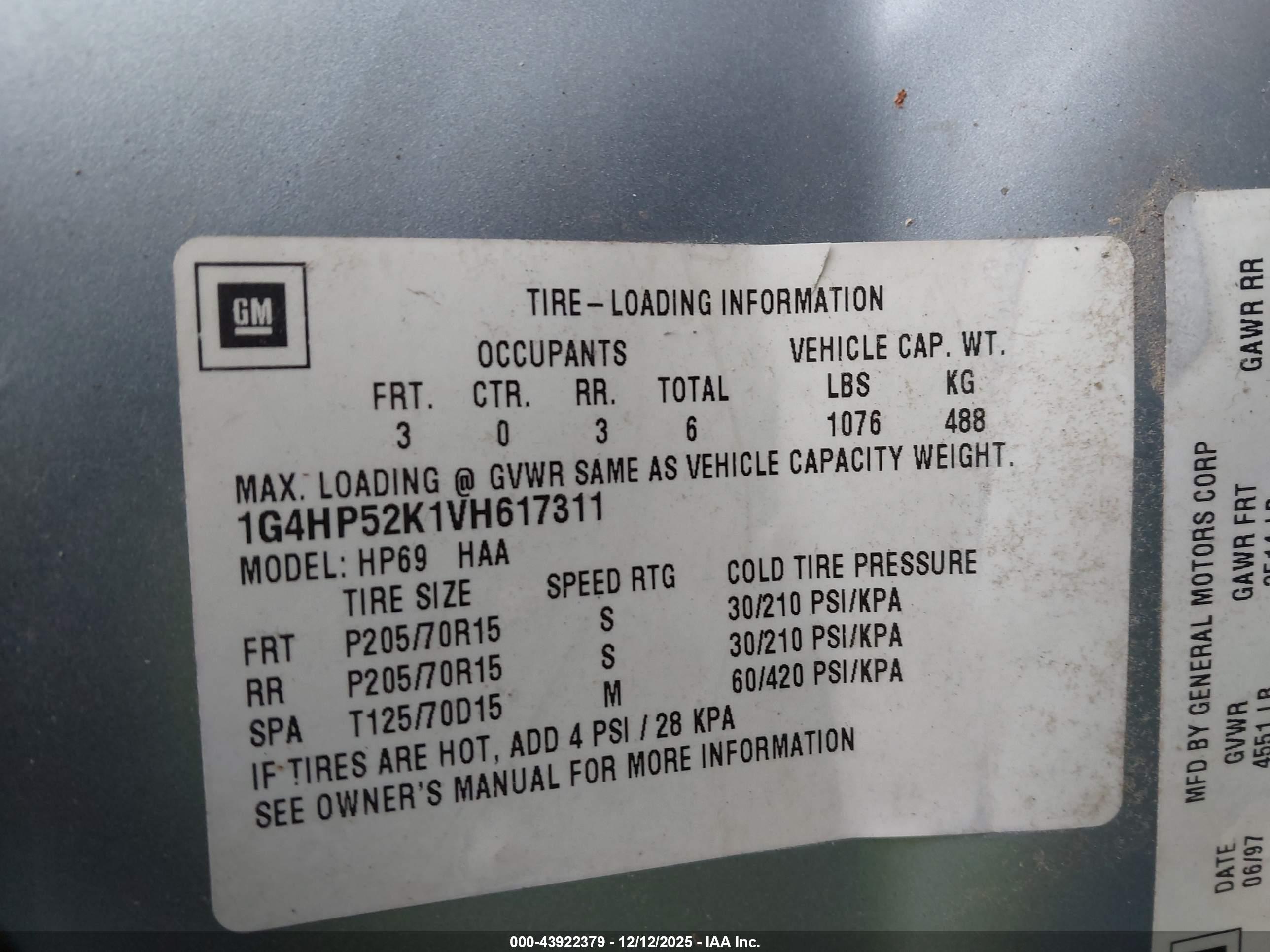 BUICK LESABRE image 9