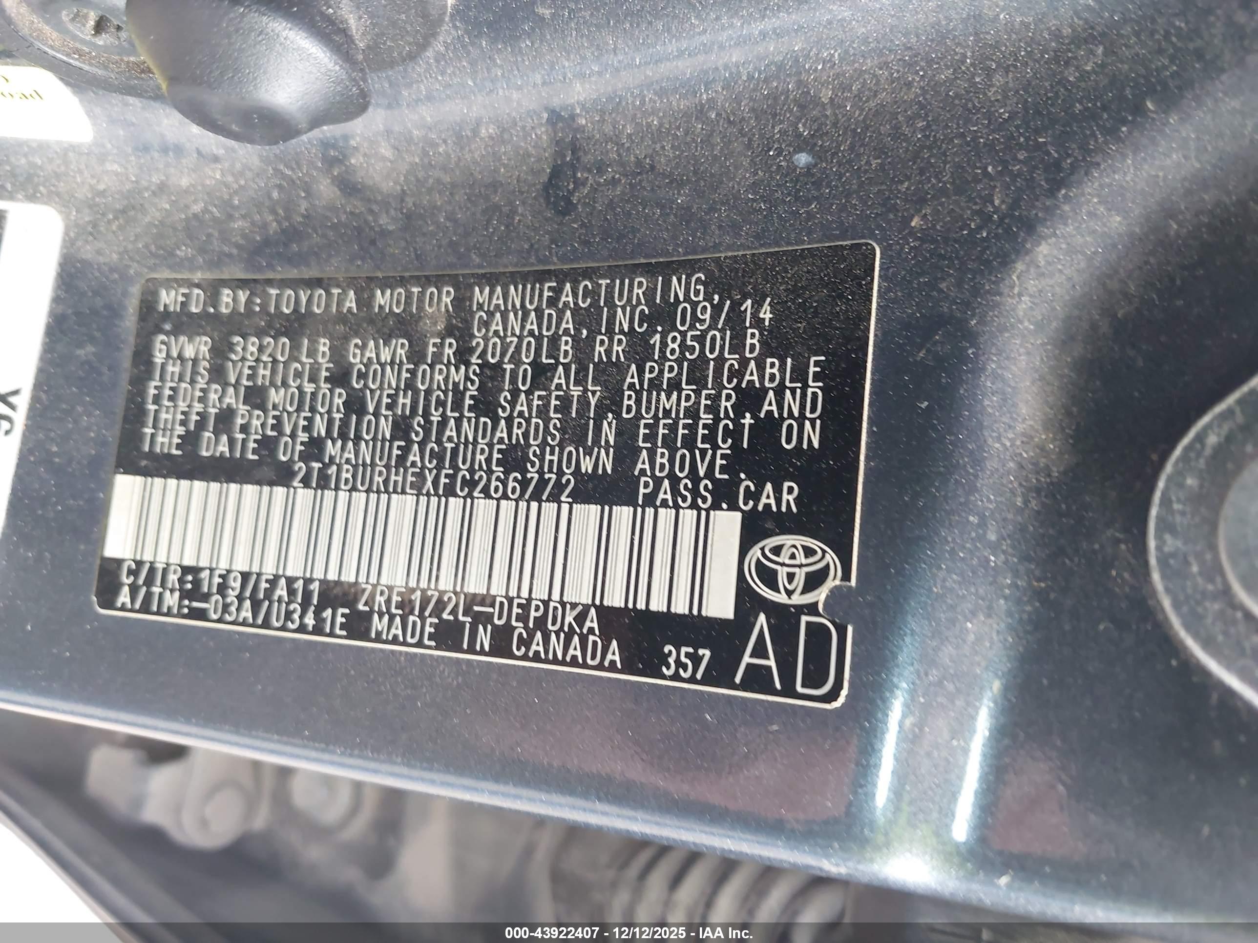 TOYOTA COROLLA image 9